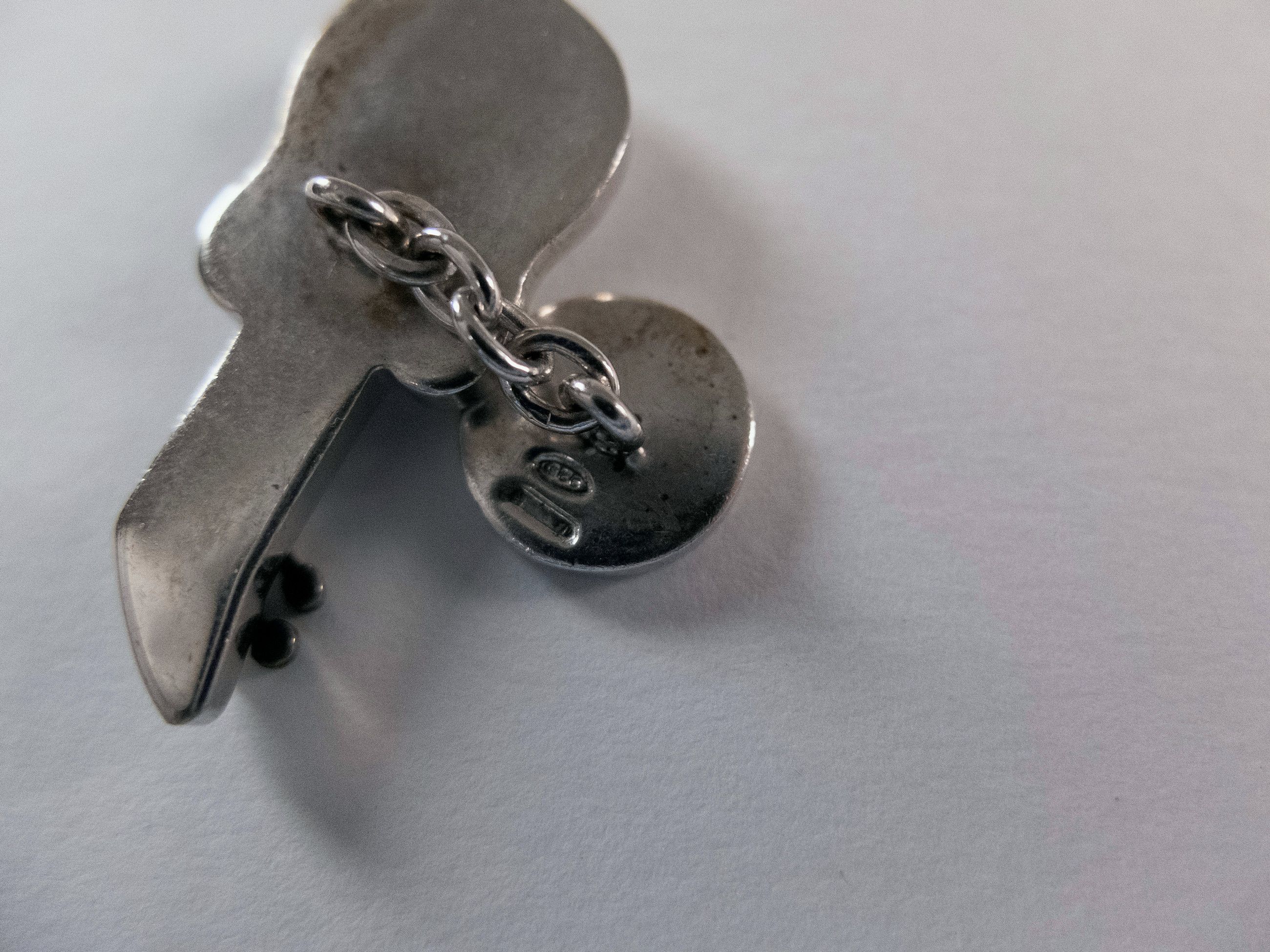 Prada Very Rare! PRADA silver Rock guitar cufflinks authentic Size ONE SIZE - 6 Thumbnail