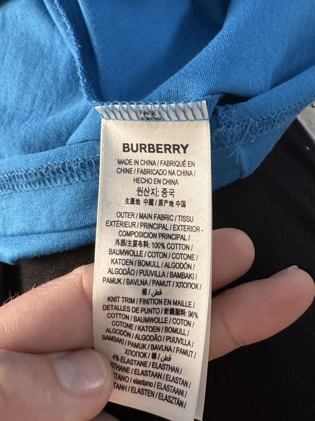 Burberry Burberry Logo Print Cotton Tee Size US M / EU 48-50 / 2 - 3 Thumbnail