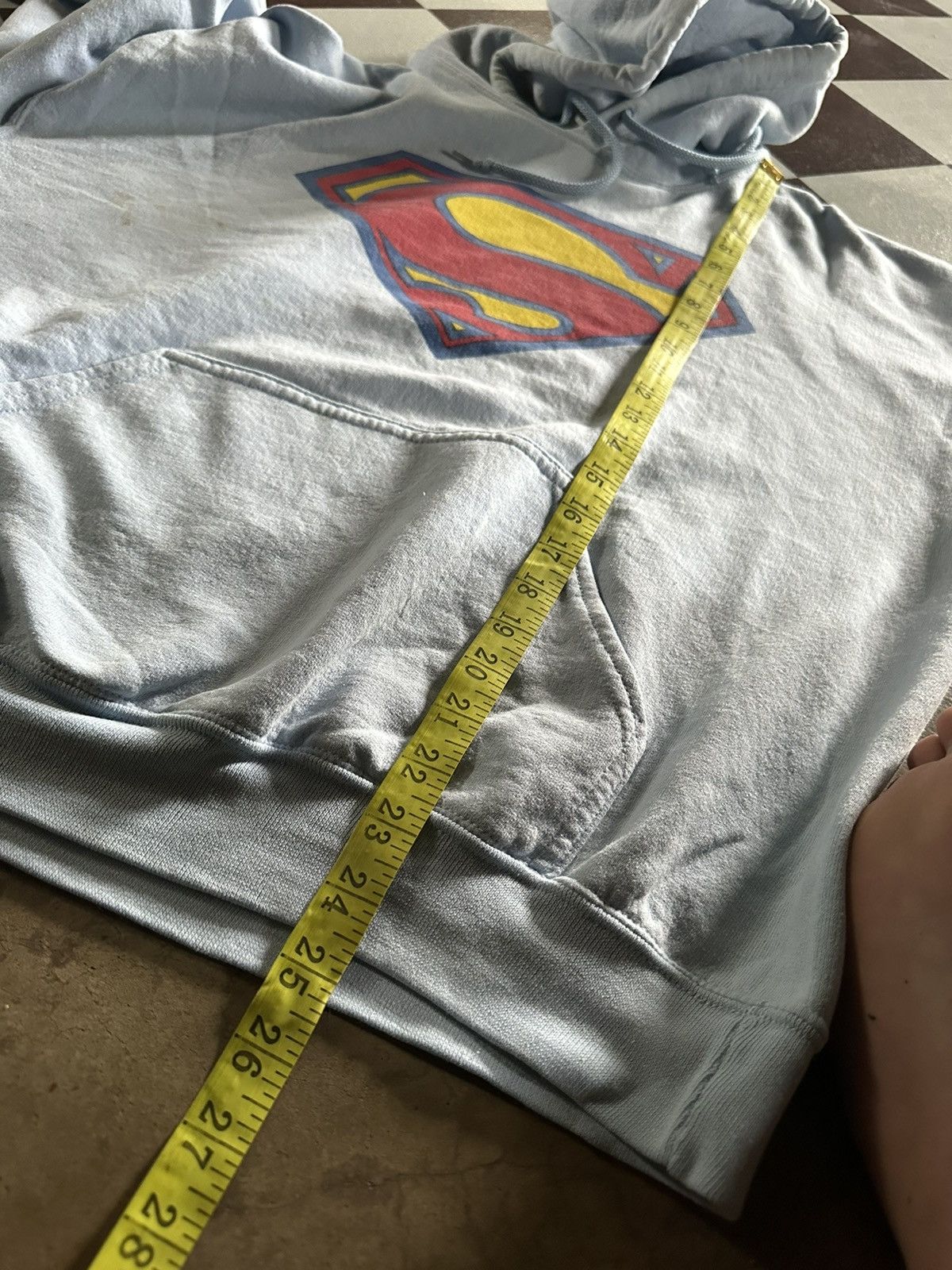 Gildan × Vintage Superman center logo pullover hoodies Size US M / EU 48-50 / 2 - 8 Thumbnail