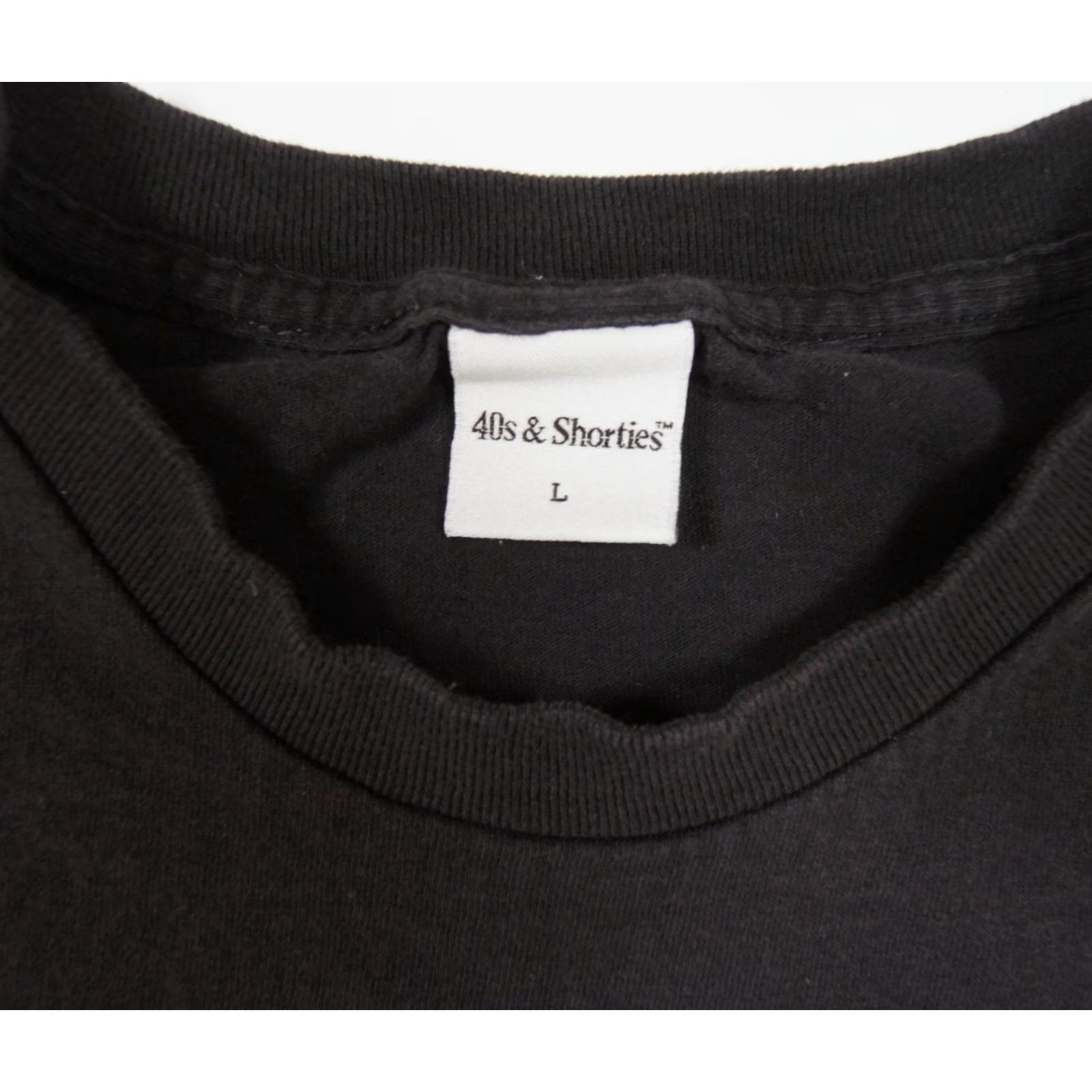 Vintage VINTAGE 40s & Shorties Shirt Mens Large Black Streetwear T-Shirt Skateboard Adult L Black Graphic Tee Mens Size US L / EU 52-54 / 3 - 6 Thumbnail