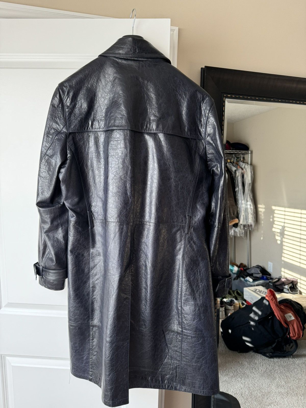 John Varvatos John Varvatos Leather Trench Size US XL / EU 56 / 4 - 3 Thumbnail