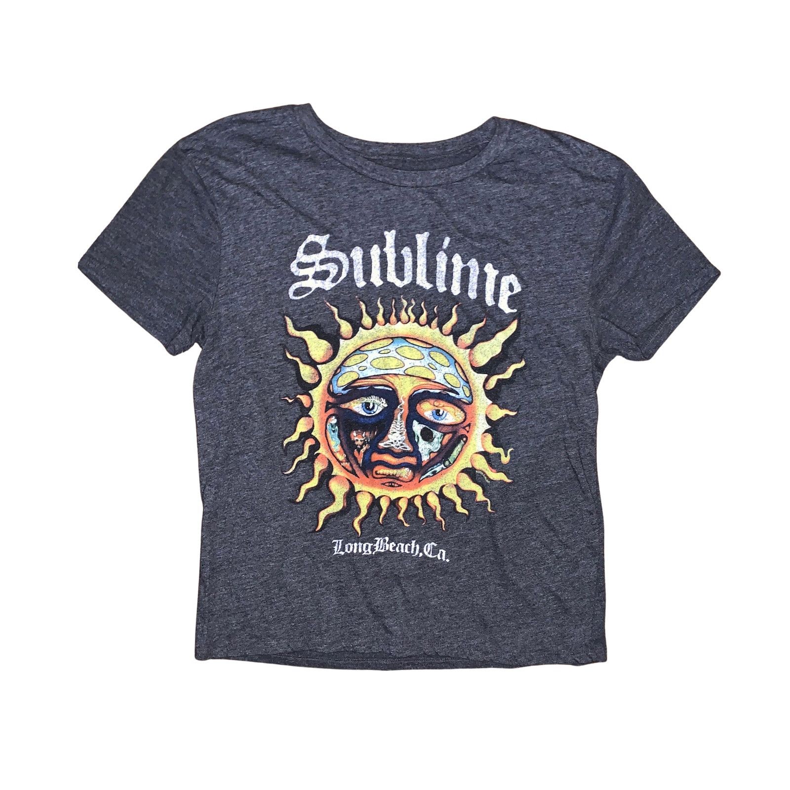 Band Tees Sublime Sun Logo T Shirt S Heather Charcoal 50 50 Band Tee Size S / US 4 / IT 40 - 1 Thumbnail