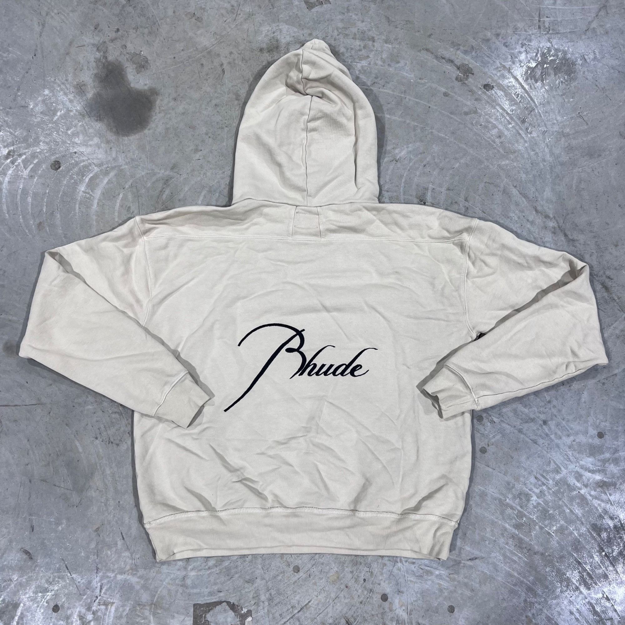 Rhude NEW RHUDE SCRIPT TAUPE HOODIE SZ SMALL Size US S / EU 44-46 / 1 - 6 Thumbnail