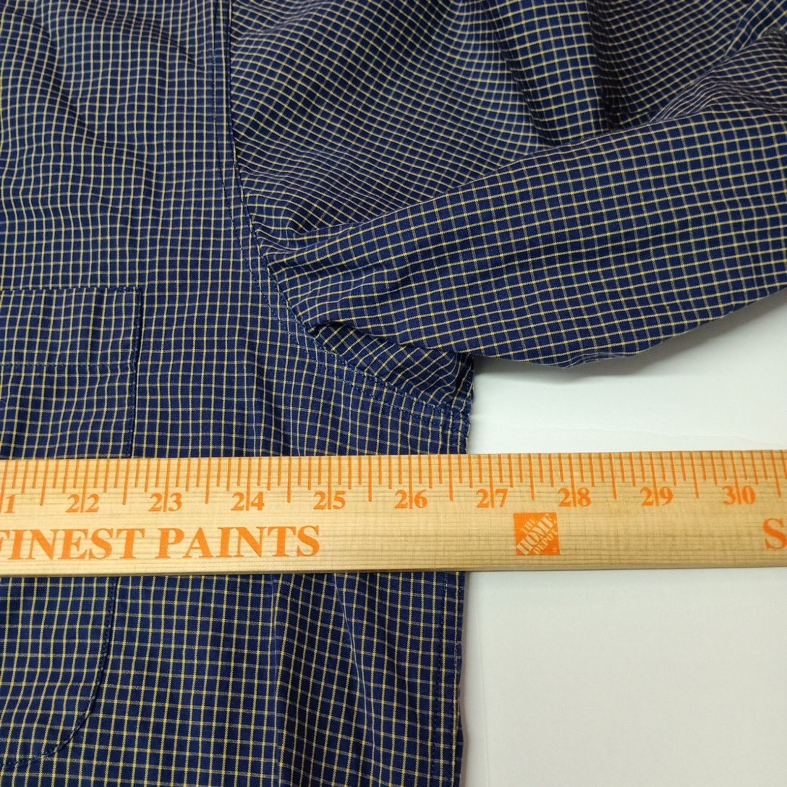 Ermenegildo Zegna Ermenegildo Zegna Shirt Mens 2XL Blue Yellow Check Button Up Size US XXL / EU 58 / 5 - 5 Thumbnail