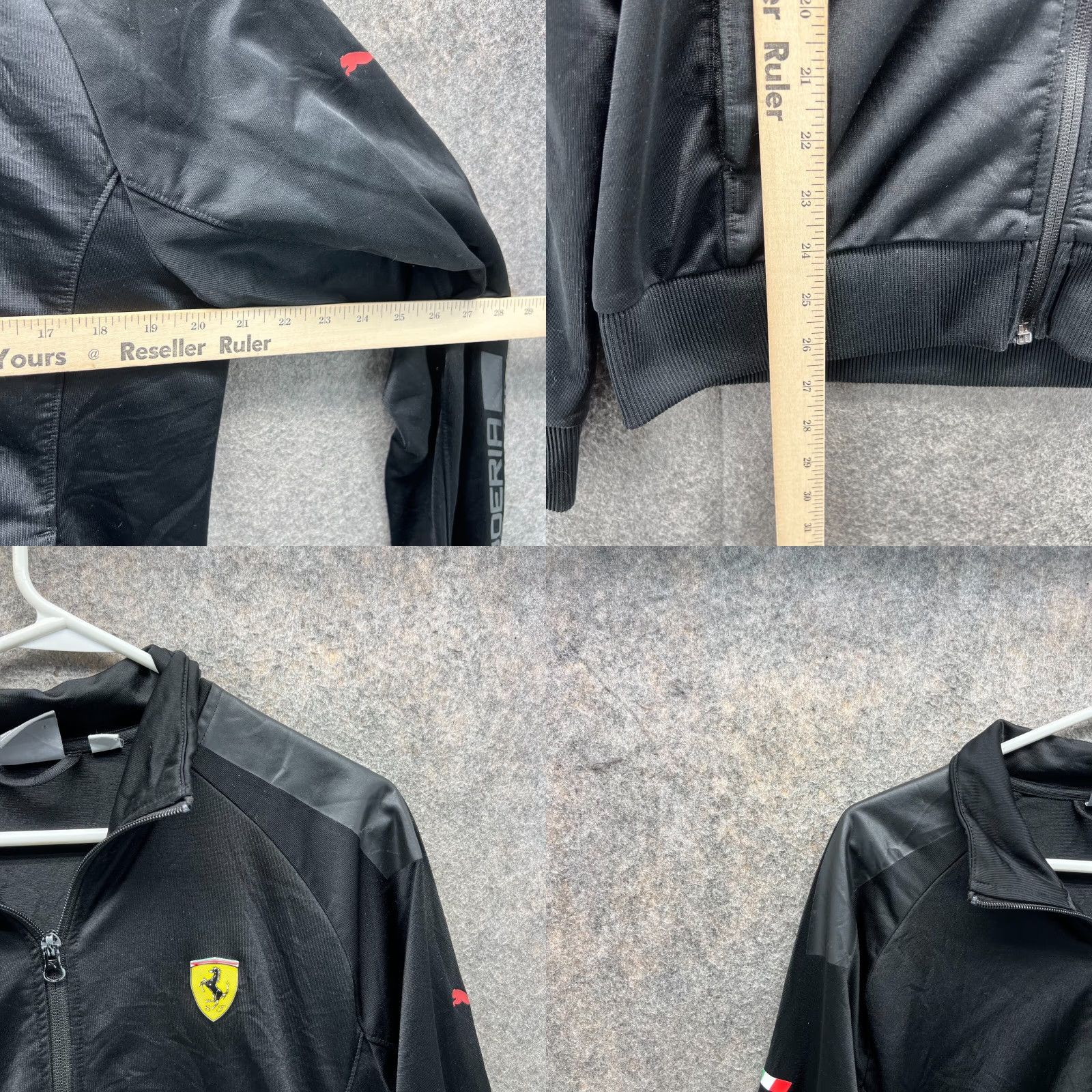 Puma PUMA Sweater Men Medium Jacket Black Full Zip Ferrari Patch Polyester Sweatshirt Size US M / EU 48-50 / 2 - 8 Thumbnail
