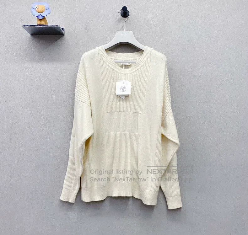 Hermes Hermes Ivory knitted sweater Size XS / US 0-2 / IT 36-38 - 2 Thumbnail