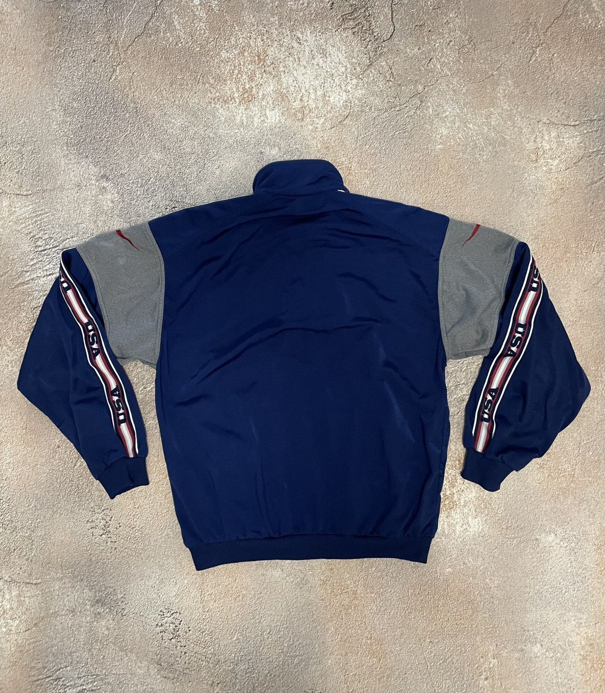 Nike Vintage Nike USA Double Swoosh Cotton Track Jacket Size US M / EU 48-50 / 2 - 8 Thumbnail