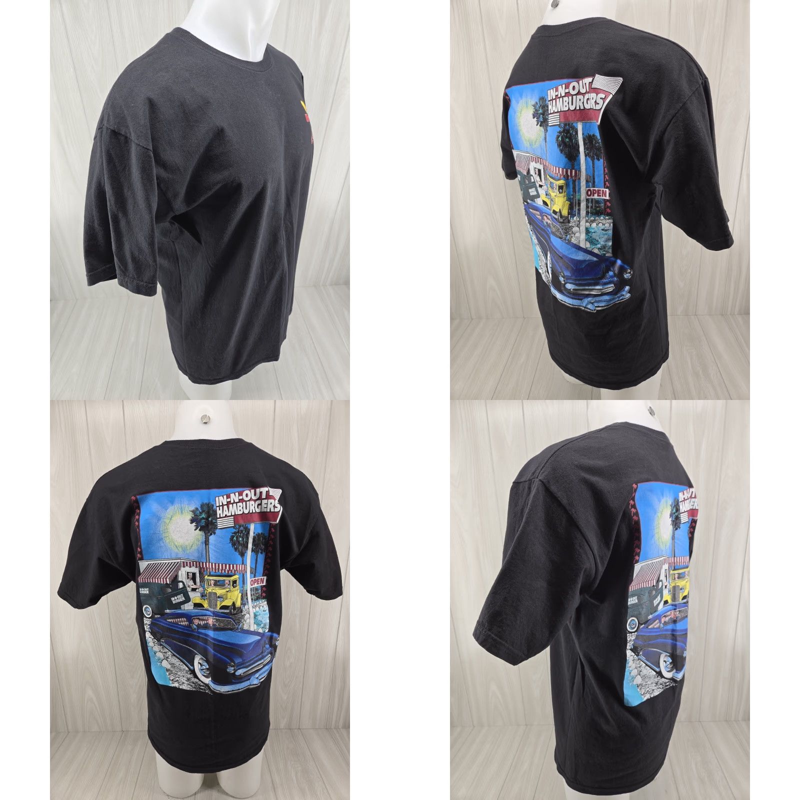 Vintage In-N-Out Burger T Shirt Large Black California Graphic Shirt Mens Size US L / EU 52-54 / 3 - 8 Thumbnail