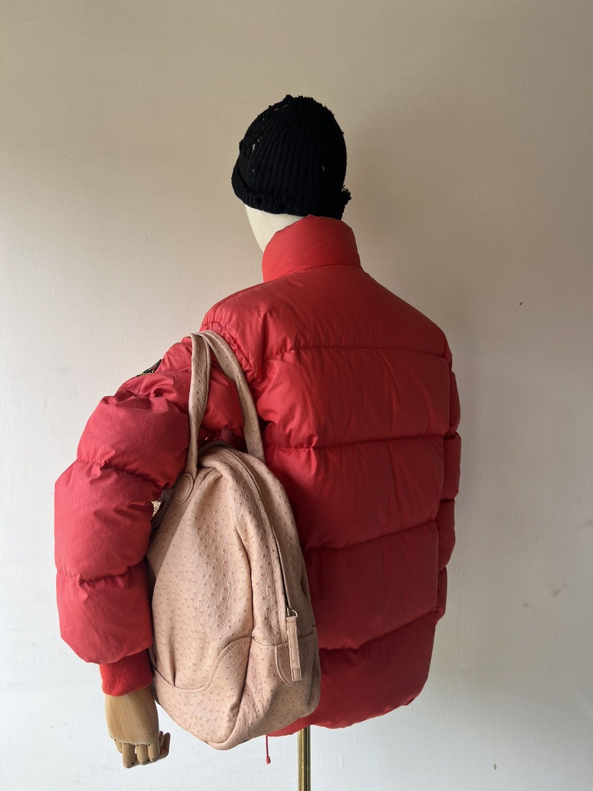 Leather Tsumori Chisato Japan Peach Ostrich Leather Weekend Bag Size ONE SIZE - 2 Thumbnail