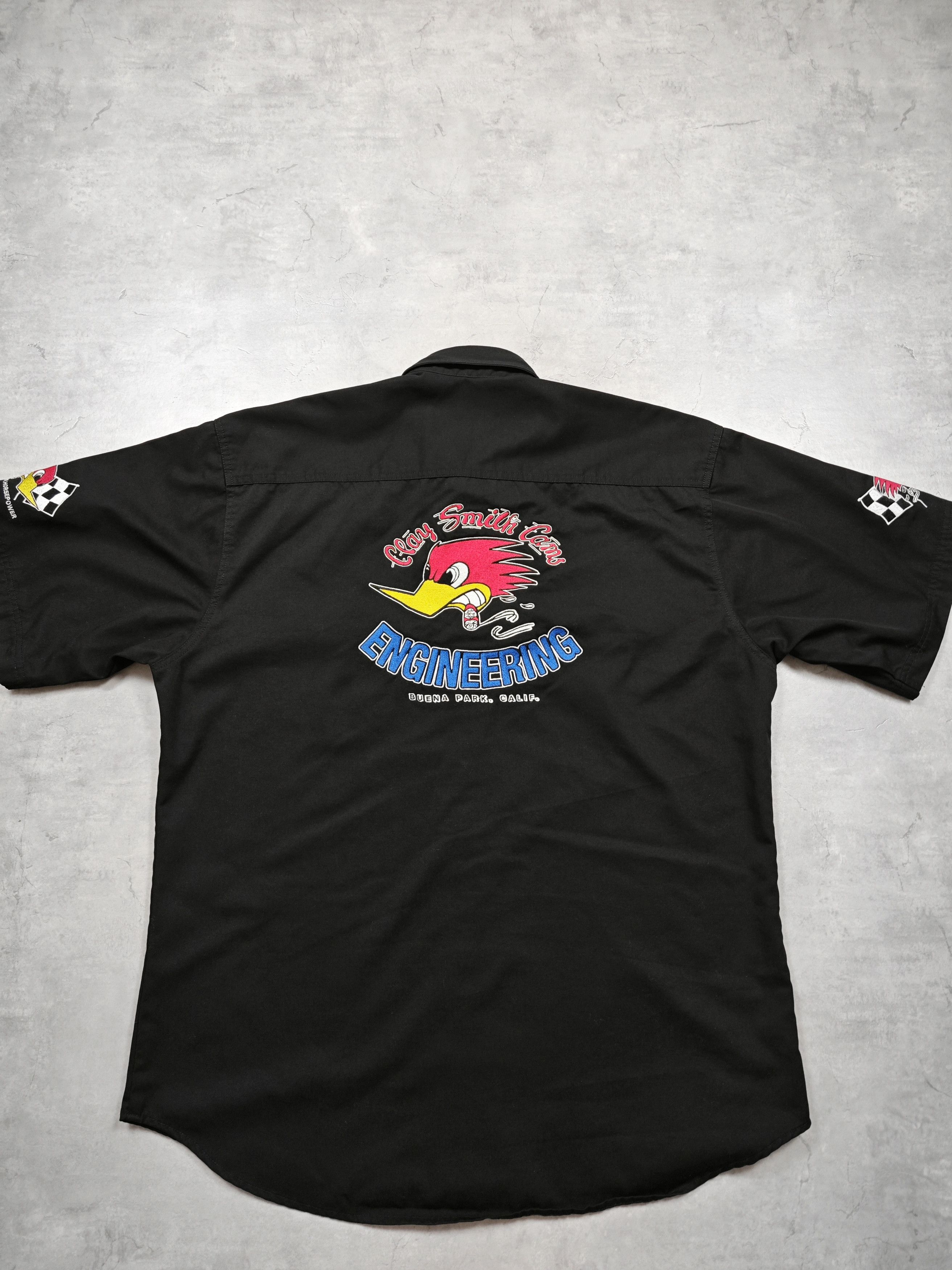 Vintage Clay Smith Mr.Horsepower vintage racing shirt Size US XL / EU 56 / 4 - 4 Thumbnail