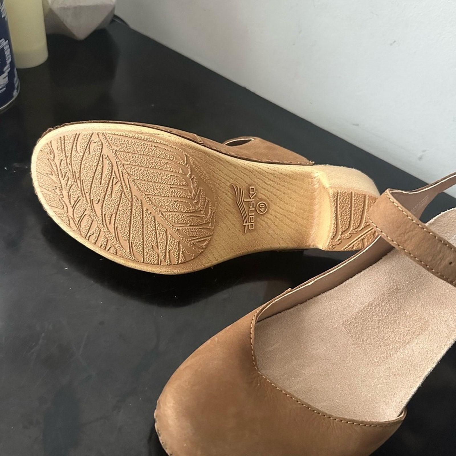 Dansko Dansko Taytum Tan Brown Women's Mary Jane Heels clogs 40 NWT Size US 9 / IT 39 - 3 Thumbnail