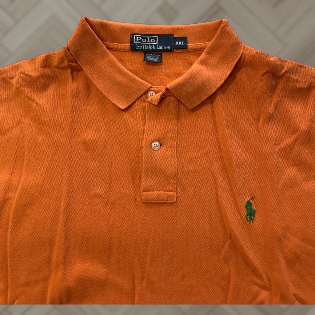 Polo Ralph Lauren Polo Ralph Lauren Polo Shirt Men’s XXL Orange Short Sleeve Casual Regular Fit Logo 100% Cotton Knit Button Collar Polo Shirt Mens Size US XXL / EU 58 / 5 - 1 Thumbnail