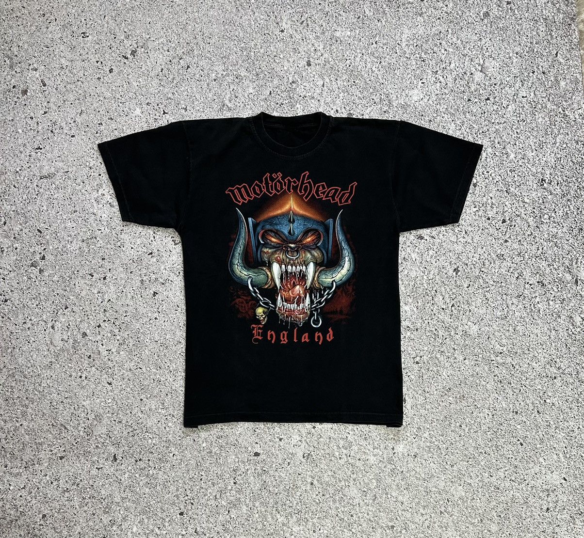 Band Tees × Vintage Vintage 90’s Band Rock Motorhead England T-Shirt Size US XL / EU 56 / 4 - 1 Thumbnail