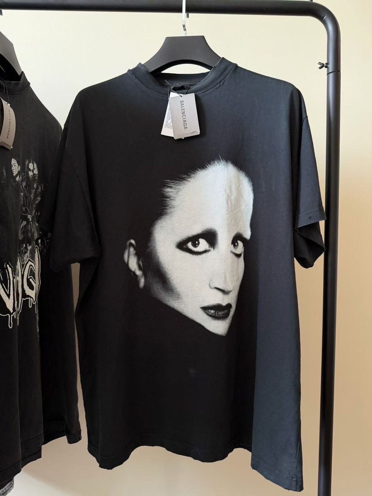 Balenciaga Balenciaga Music Mina series vintage portrait T-shirt