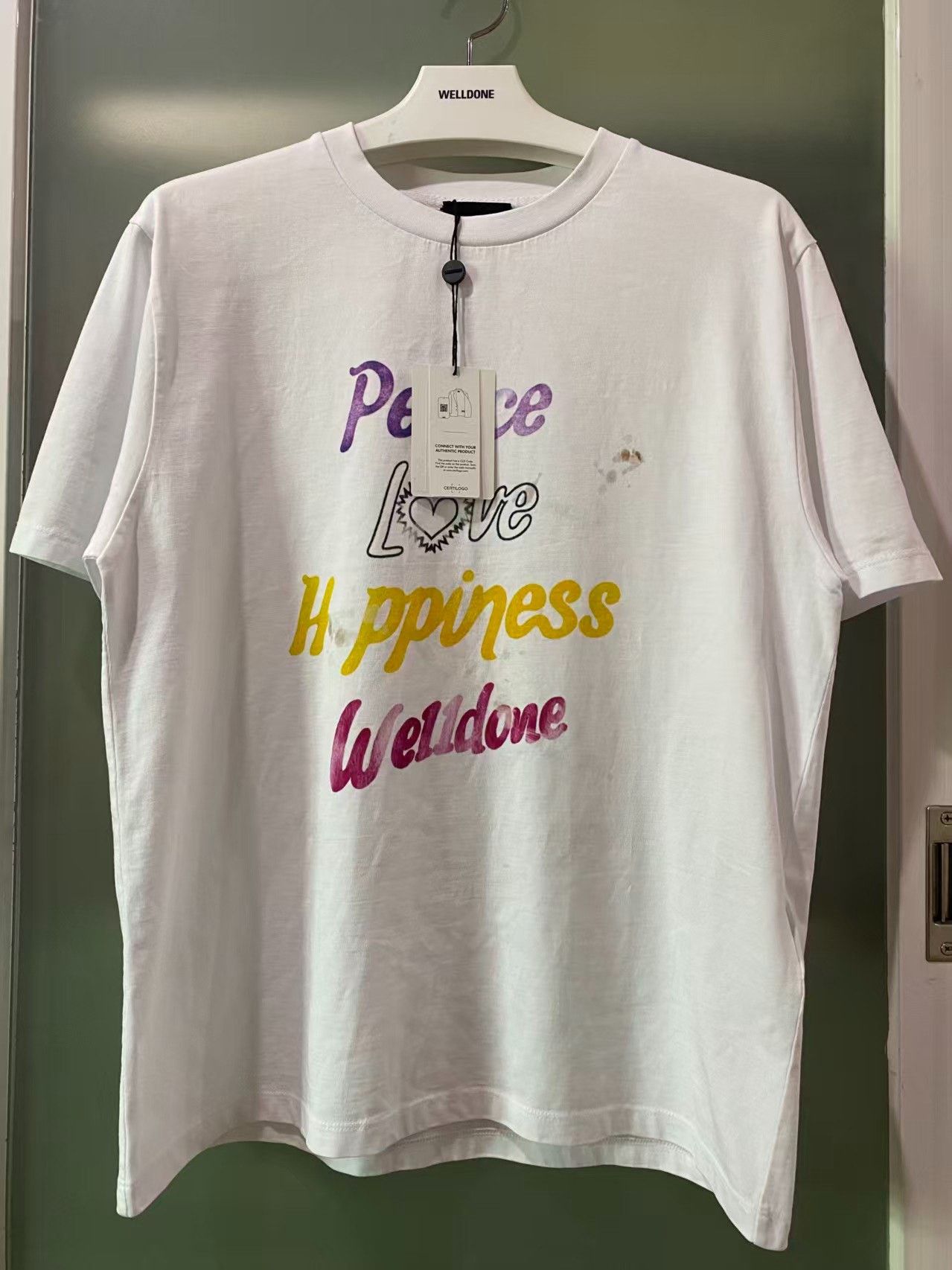 WE11DONE we11done Crew Neck Letter Slim T-Shirt Size US L / EU 52-54 / 3 - 1 Thumbnail
