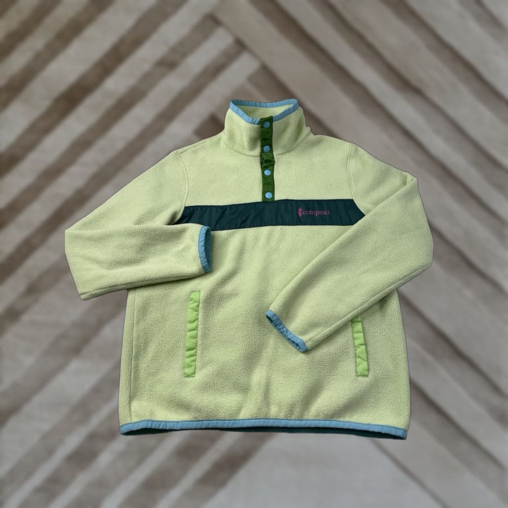 Cotopaxi Cotopaxi Teca Fleece 1/4 Snap Collar Pullover Women's M Green Blue City Classic Colorful Outdoor Designer Jacket Size M / US 6-8 / IT 42-44 - 1 Thumbnail