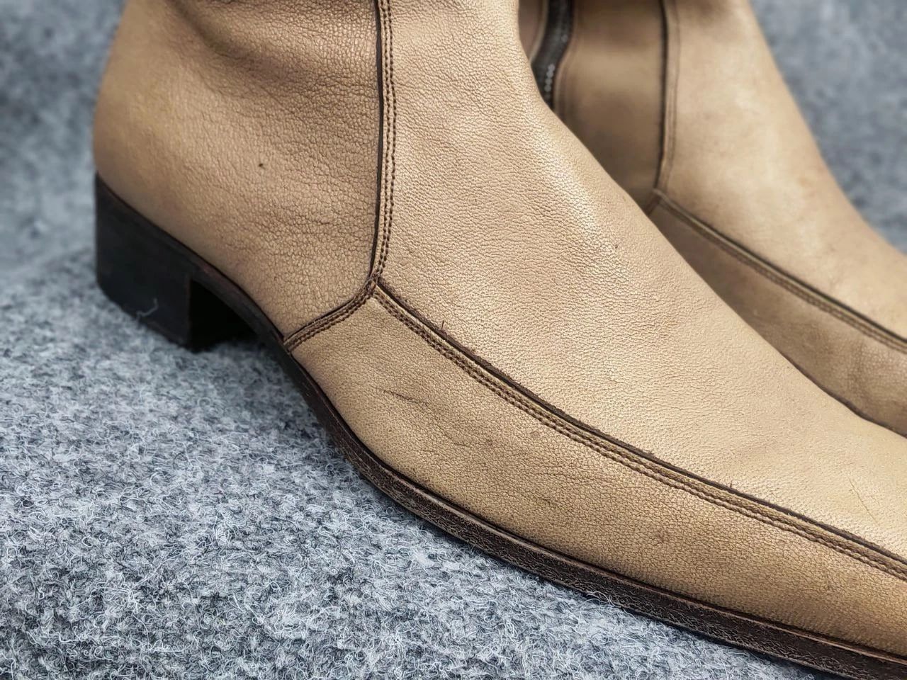 Yves Saint Laurent Vintage Yves Saint Laurent rive gauche Leather zip Boots Size US 9 / EU 42 - 20 Thumbnail