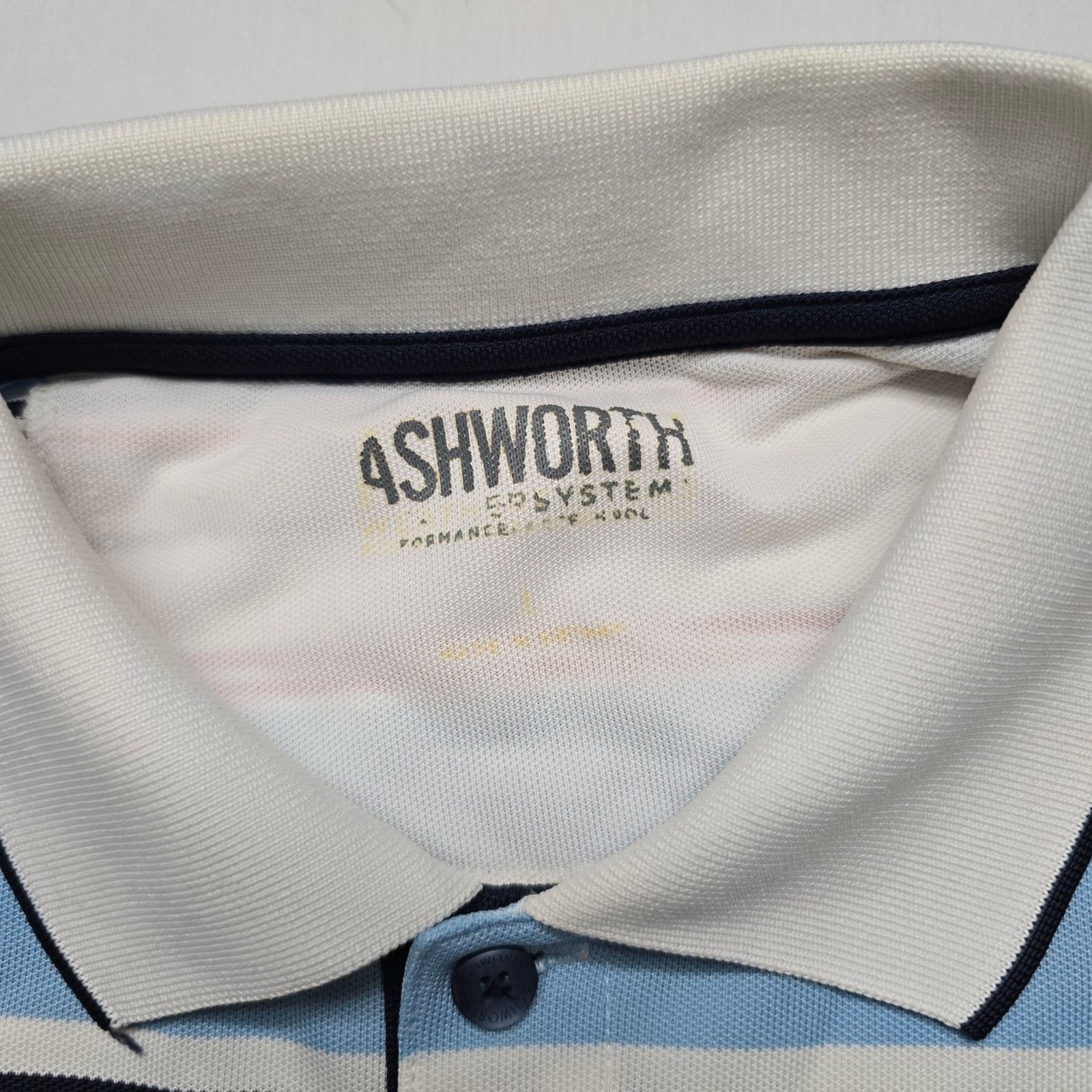 Ashworth Ashworth 2008 U.S. Senior Open The Broadmoor Striped Polo Size US L / EU 52-54 / 3 - 6 Thumbnail