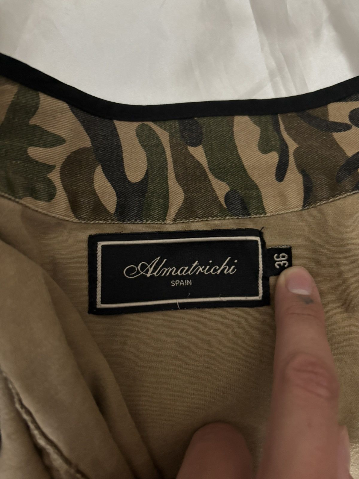 Japanese Brand × Vintage Vintage 2000s camo light jacket with buttons Allsaints style Size S / US 4 / IT 40 - 7 Thumbnail