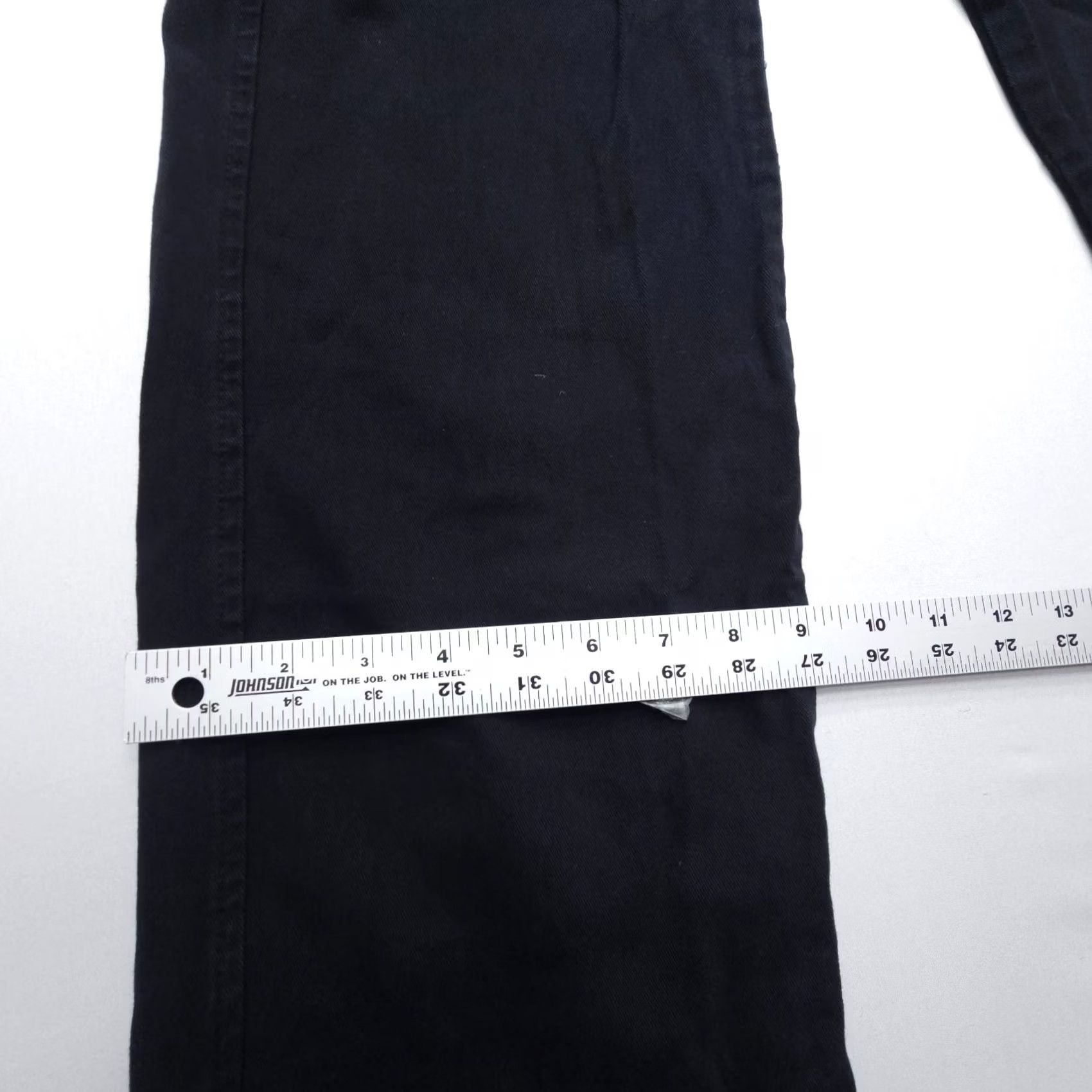 Zara Zara Cargo High Rise Straight Leg Pants Womens 4 Black 100% Cotton 31" Inseam Size 27" / US 4 / IT 40 - 5 Thumbnail