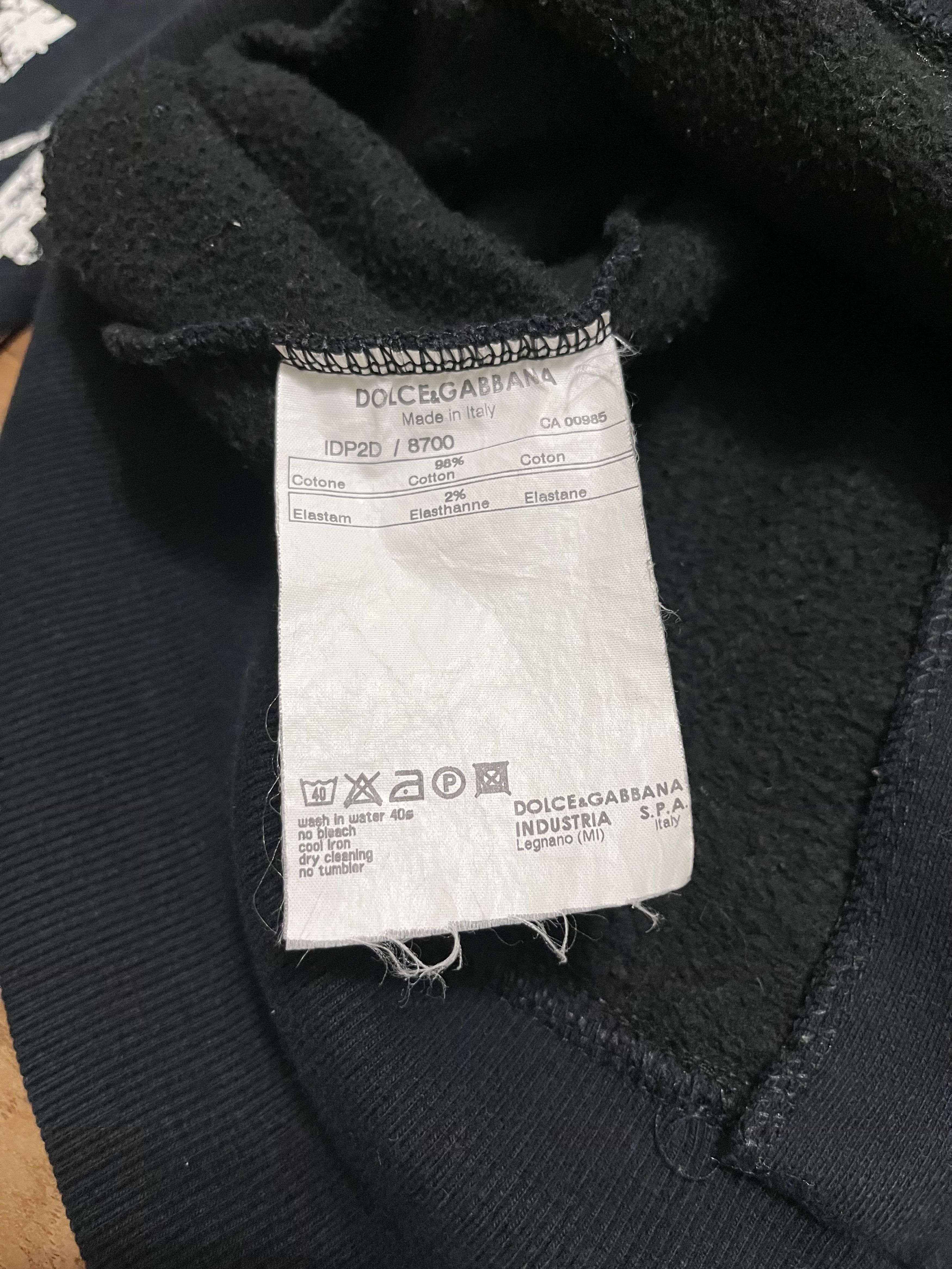 Dolce & Gabbana Dolce & Gabbana “MADE IN ITALY 141162” Graphic Zip-Up Hoodie Size US L / EU 52-54 / 3 - 9 Thumbnail