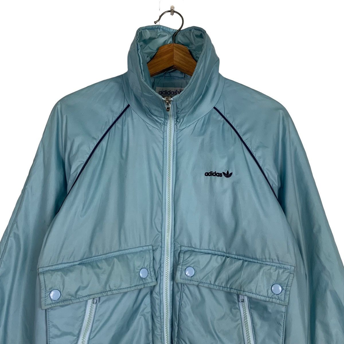 Adidas 90's ADIDAS Trefoil Embroidery Small Logo Jacket #0050-C3 Size US S / EU 44-46 / 1 - 3 Thumbnail