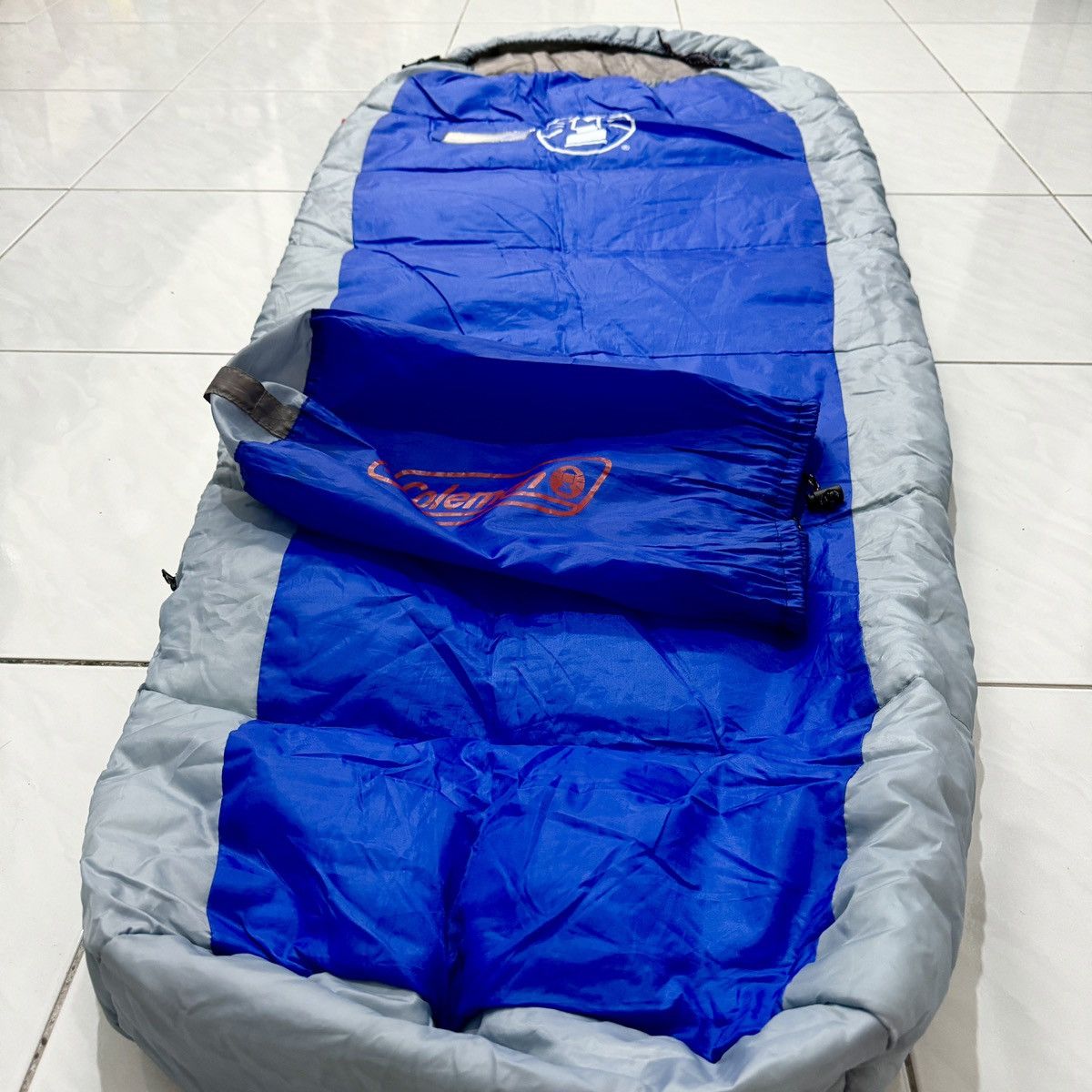 Other COLEMAN 'School Mummy/12' Sleeping Bag Blue/Grey JAPAN Size US M / EU 48-50 / 2 - 6 Thumbnail