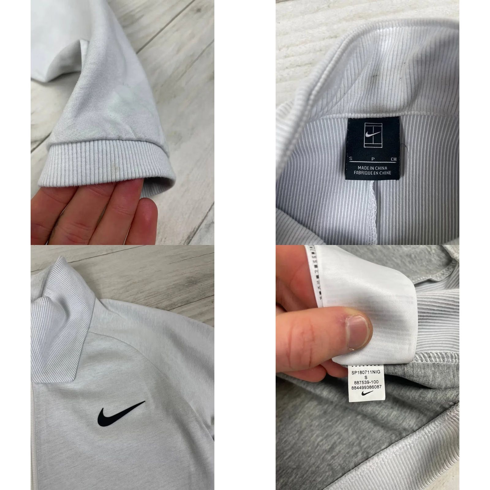 Nike VINTAGE Nike RF Track Jacket White S Men Sports Tennis Size US S / EU 44-46 / 1 - 8 Thumbnail