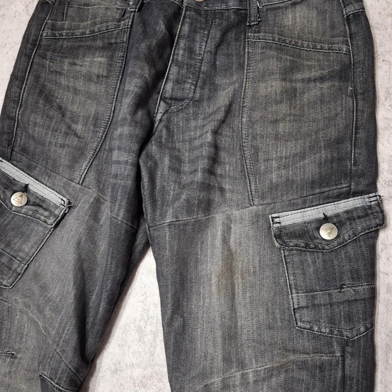 Other Black cargo jeans with a distressed look #grunge Size US 32 / EU 48 - 2 Thumbnail