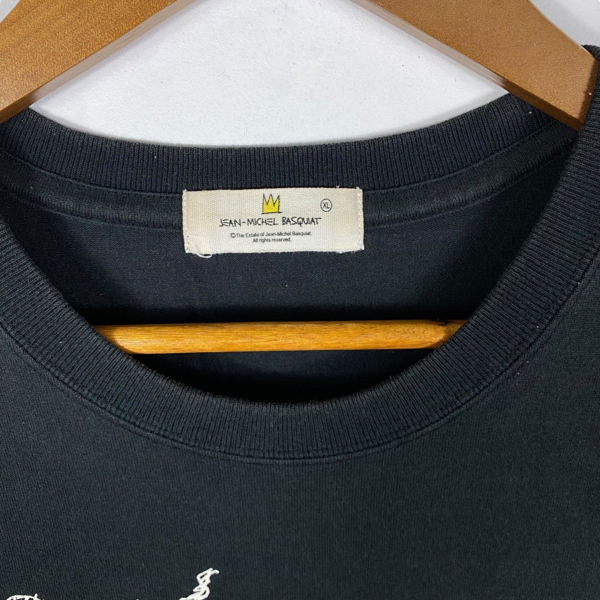 Jean-Michel Basquiat × Vintage Vintage 00's JEAN-MICHEL BASQUIAT Samo Artwork Fotofolio Tee Size US XL / EU 56 / 4 - 6 Thumbnail
