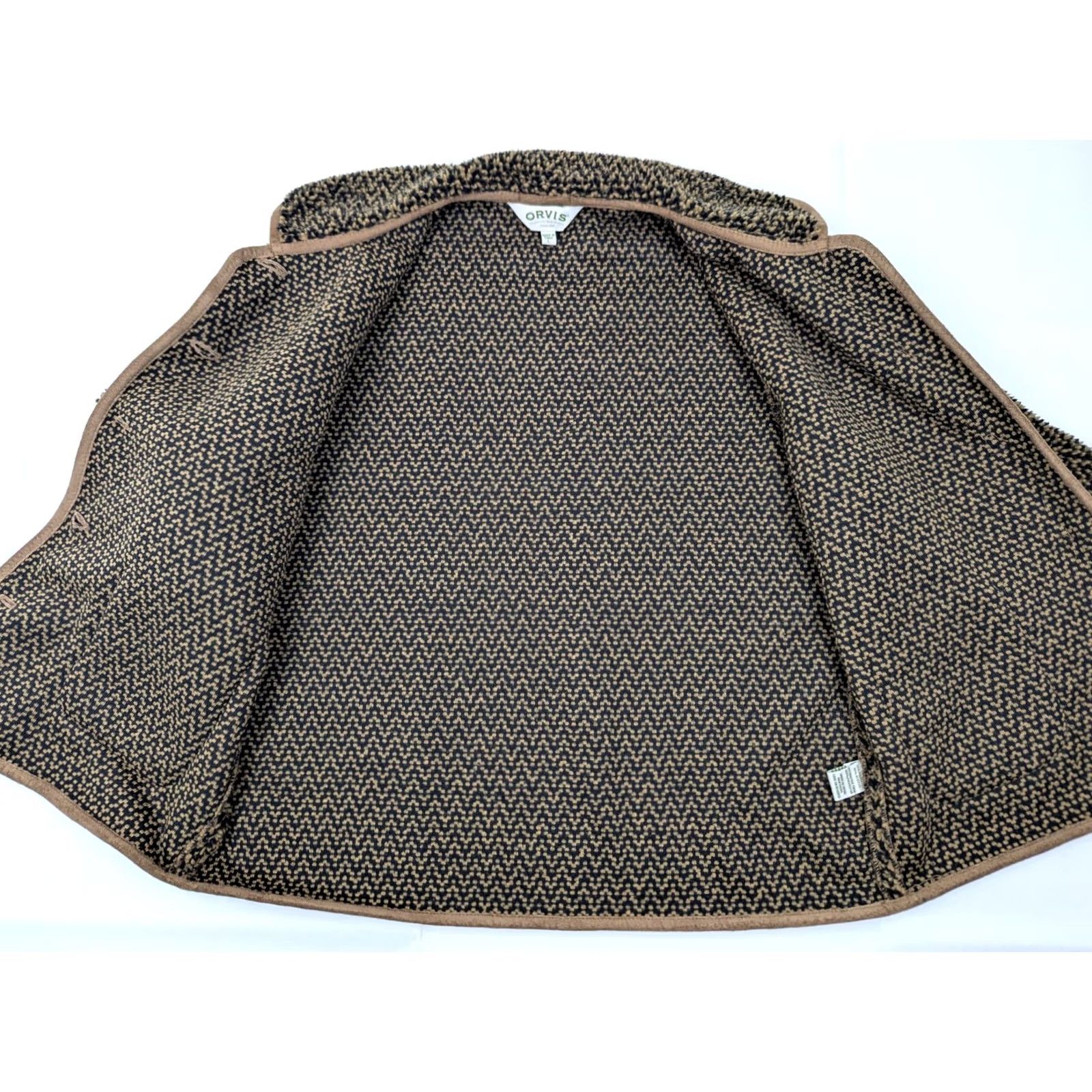 Orvis Orvis Fleece Sherpa Houndstooth Cardigan, Women XL Size XL / US 12-14 / IT 48-50 - 3 Thumbnail