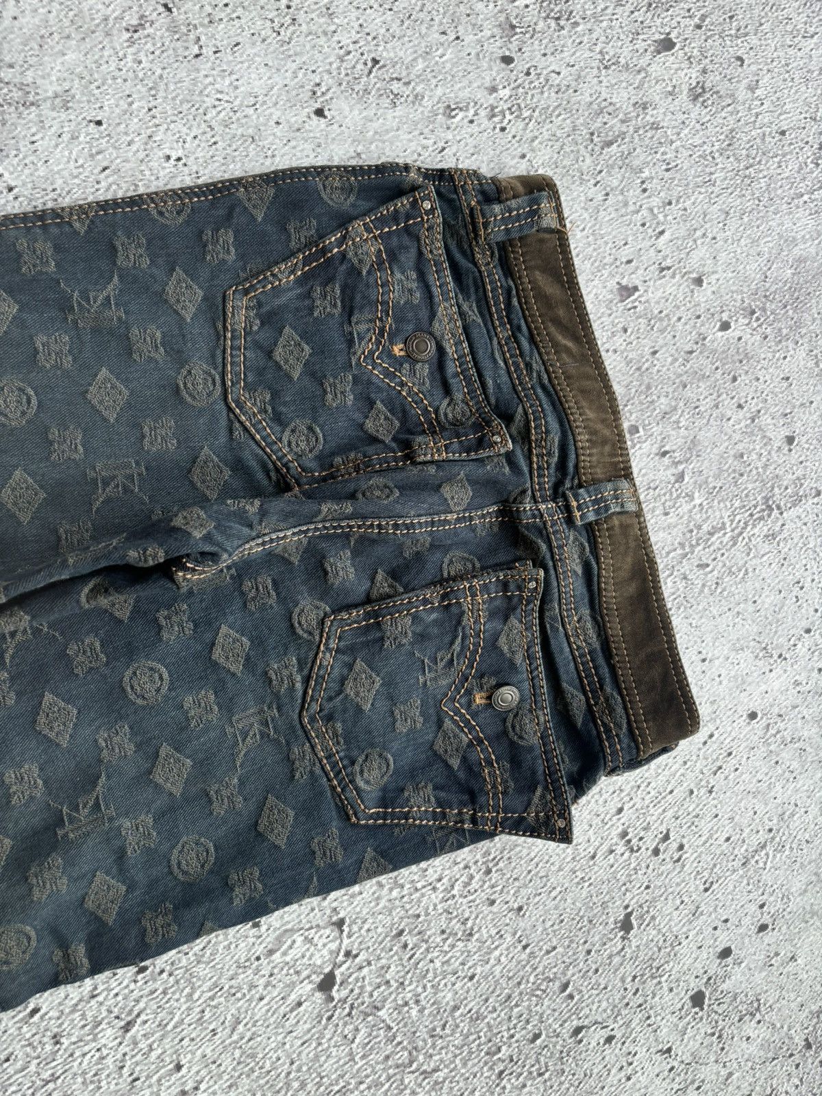 Hysteric Glamour 2000's GK flare monogram bootcut jeans Size 27" / US 4 / IT 40 - 7 Thumbnail