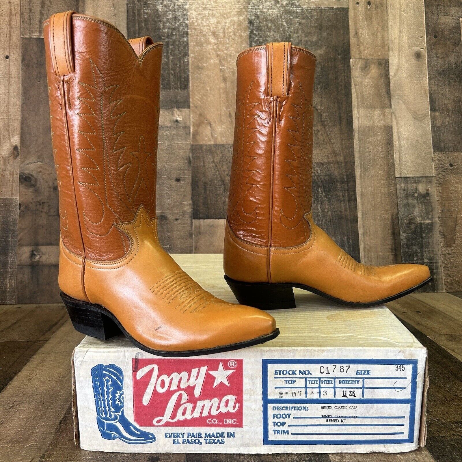Tony Lama Tony Lama Vintage Pointed Toe Cowboy Boots Womens 4.5 C Size US 4.5 / IT 34.5 - 12 Thumbnail
