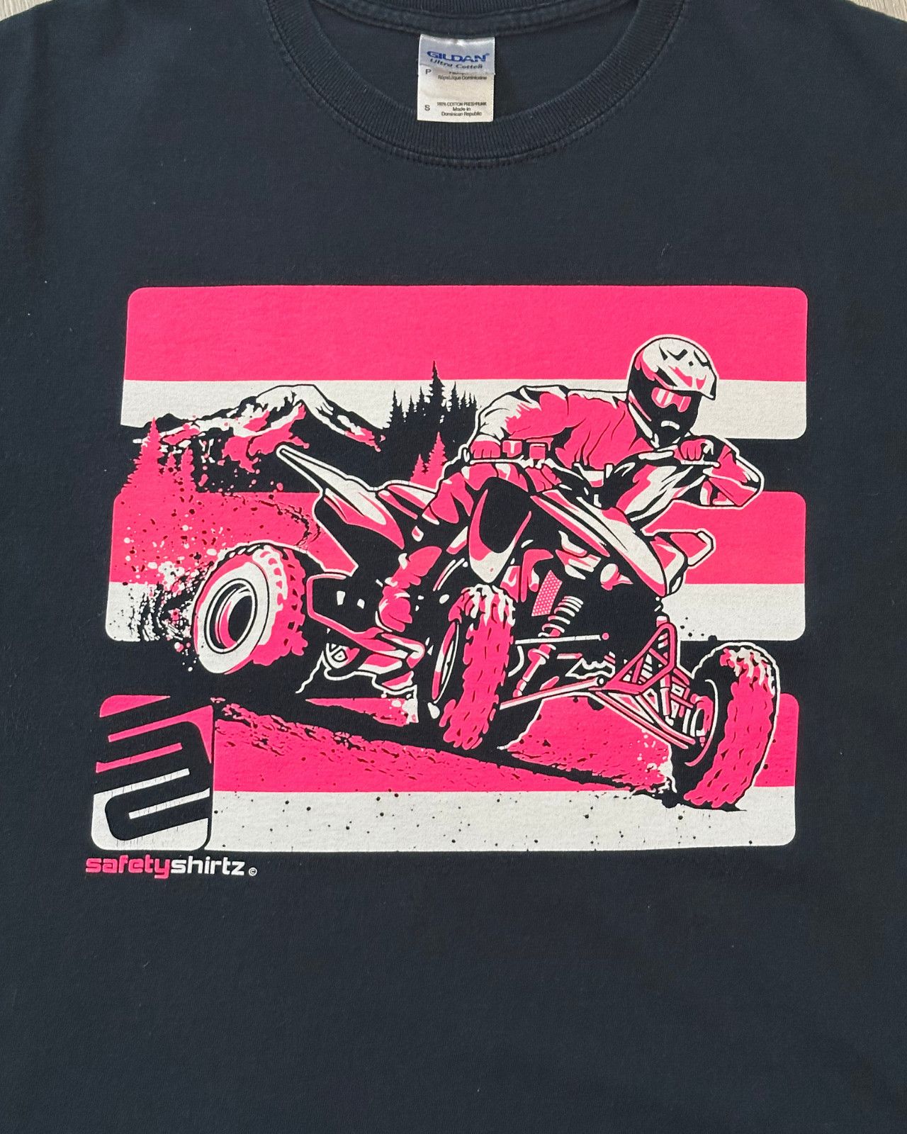 Vintage Vintage Safety Shirtz ATV Racing Black T-Shirt - Size Small Size US S / EU 44-46 / 1 - 3 Thumbnail