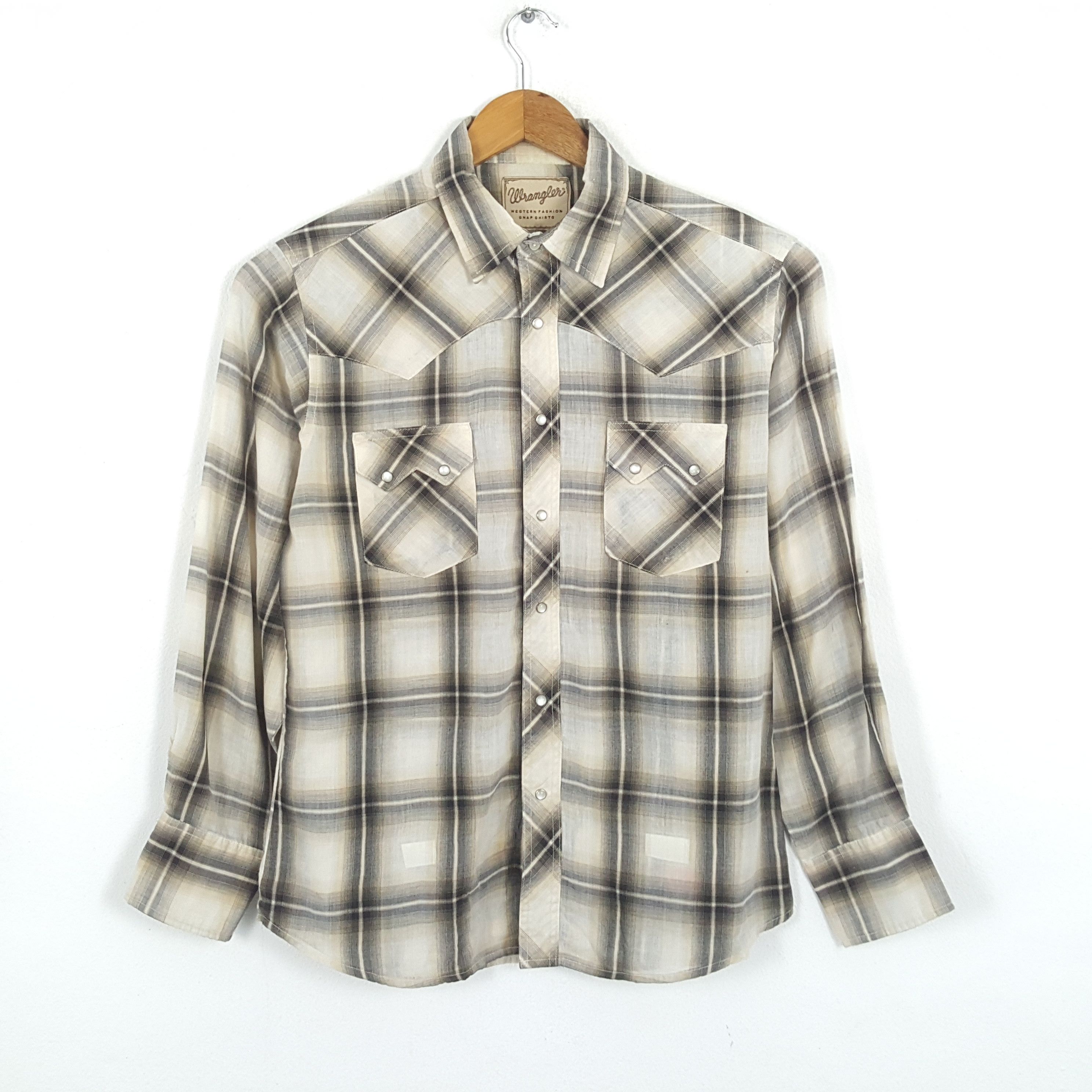Vintage × Wrangler Vintage WRANGLER American Classic Cowboy Style Shirts Size US L / EU 52-54 / 3 - 1 Thumbnail