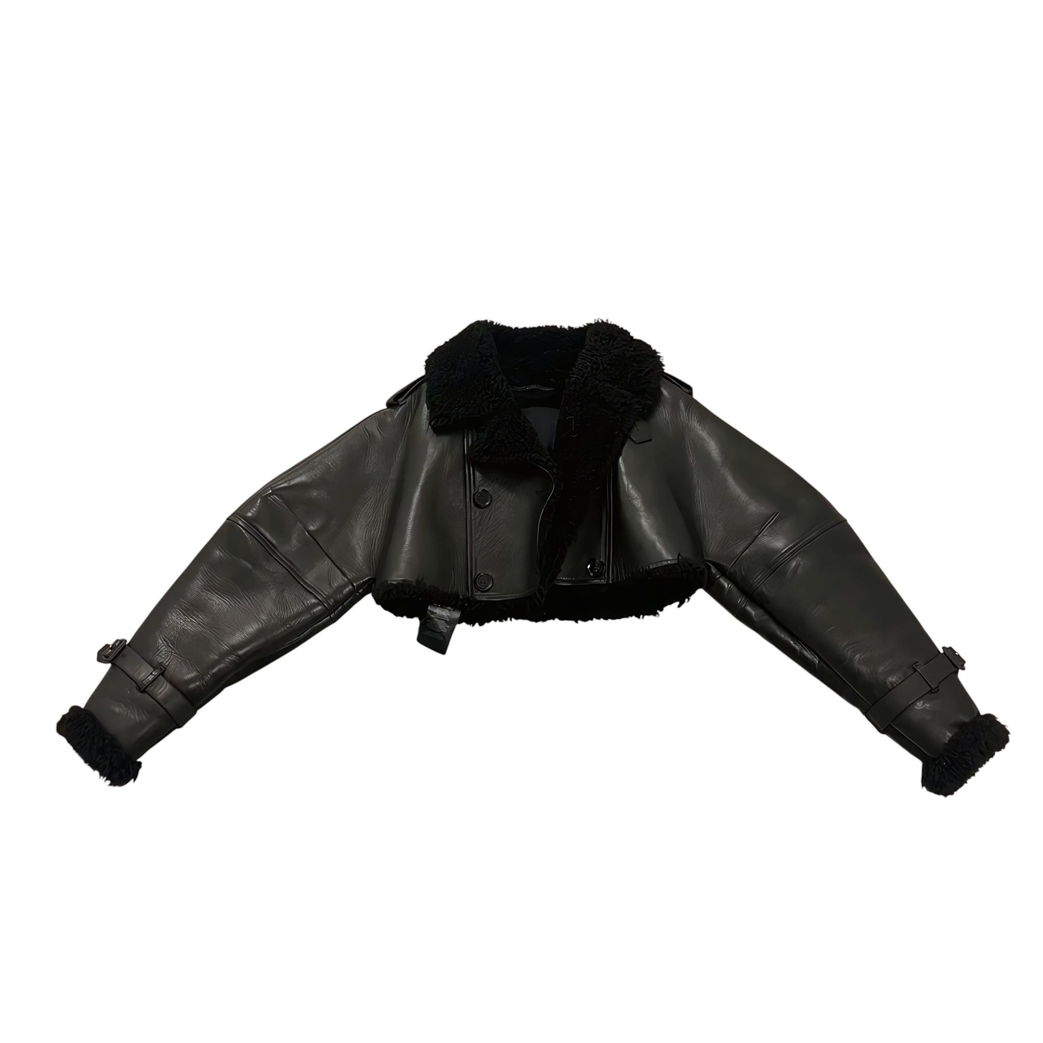 Burberry Prorsum PRORSUM SHEARLING SHORT LEATHER JACKET Size XS / US 0-2 / IT 36-38 - 1 Thumbnail