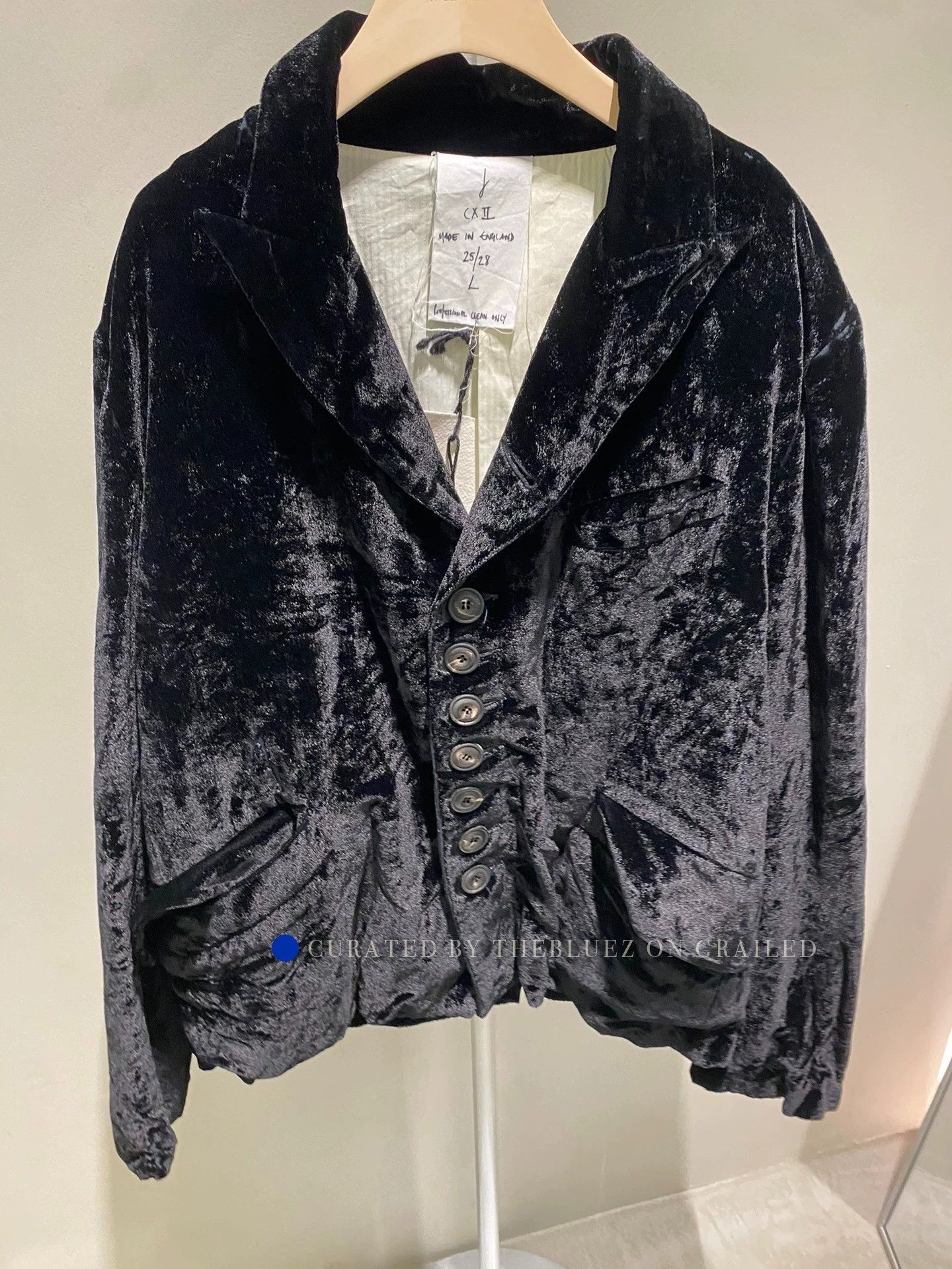 John Alexander Skelton Black Linen Ogmore Jacket | Grailed