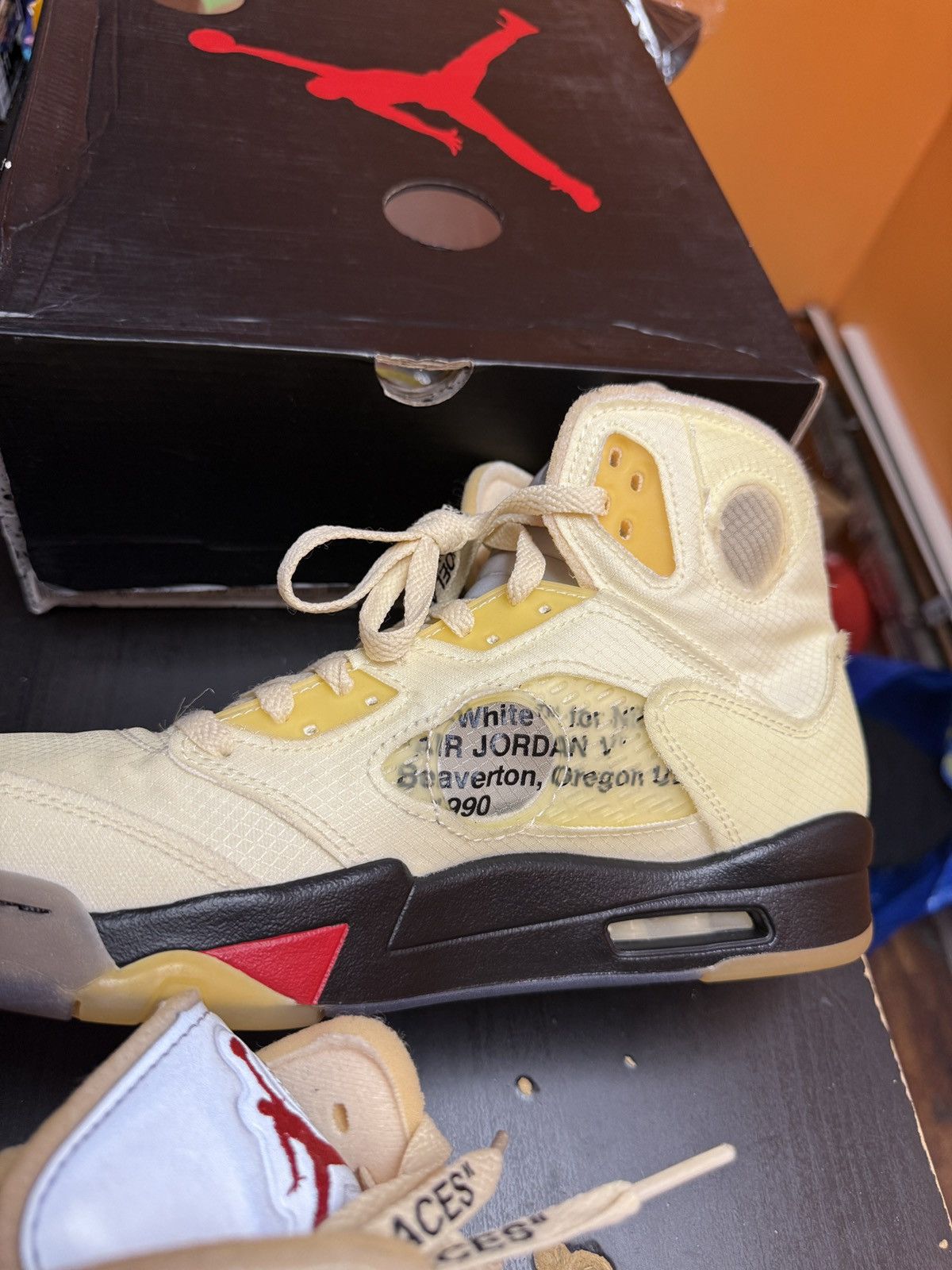 Nike Off White Jordan 5 Sails Size US 10.5 / EU 43-44 - 3 Thumbnail