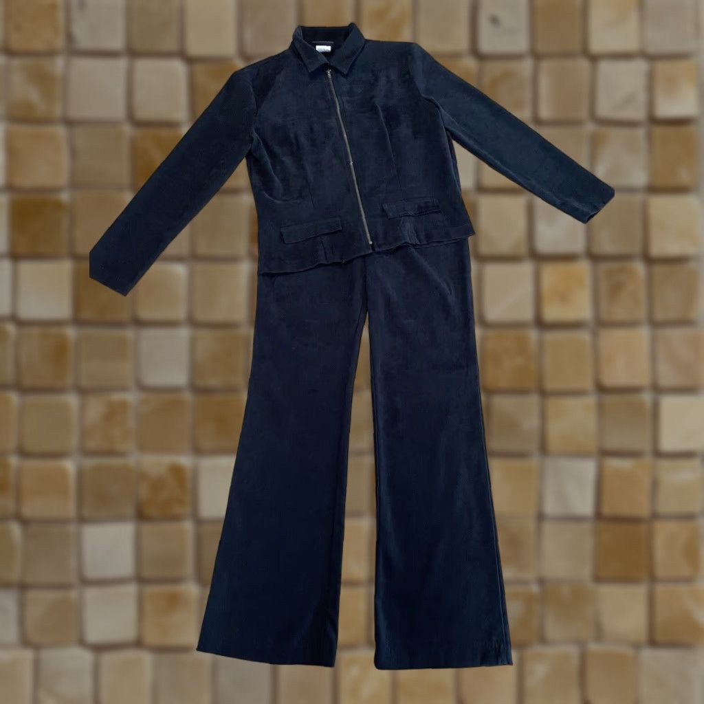 VINTAGE Blues 1989 Black Jacket and Pant Set Pants 5/6 Regular Boys Girls Mens Womens?