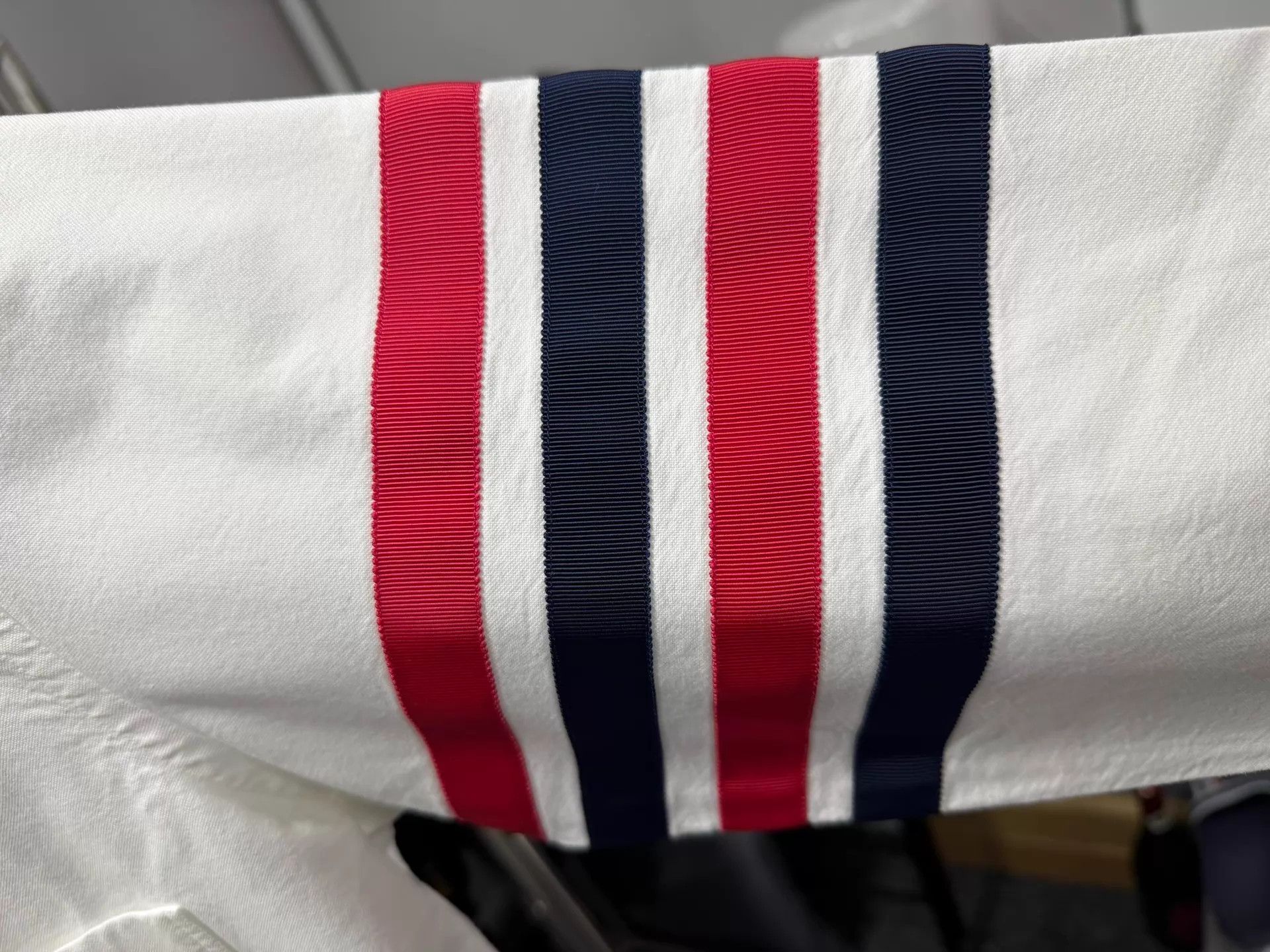 Thom Browne Thom Browne Men's 4-Bar White Oxford Shirt Size 3 Size US L / EU 52-54 / 3 - 5 Thumbnail