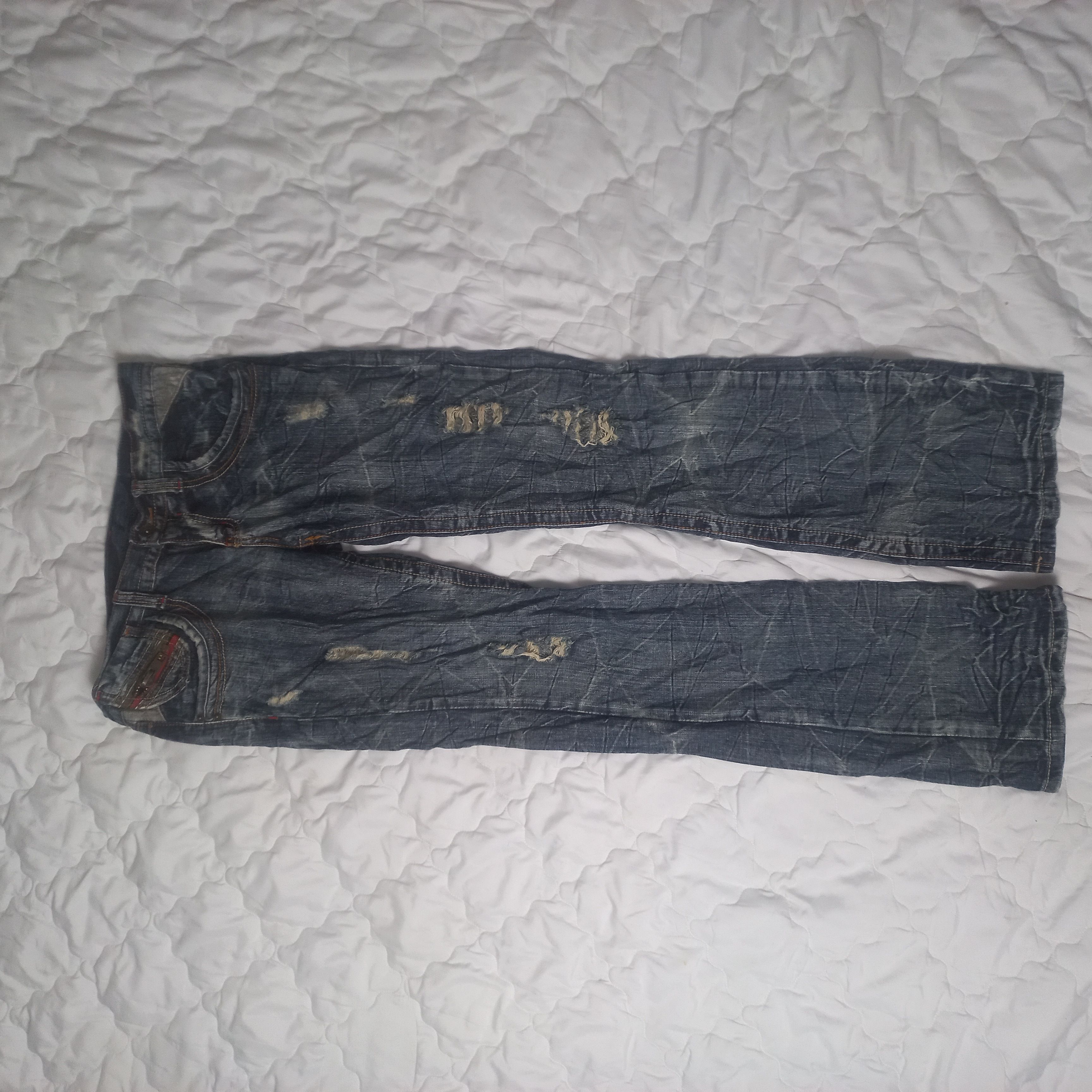 Japanese Brand × semanticdesign Semantic Design Distressed Denim Japanese Brand Size US 32 / EU 48 - 1 Thumbnail