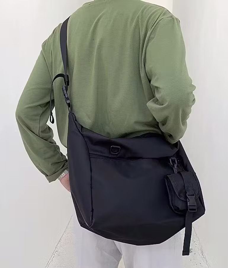 image of Fashion Y2K Waterproof Crossbody Messenger Bag in Black, Men's