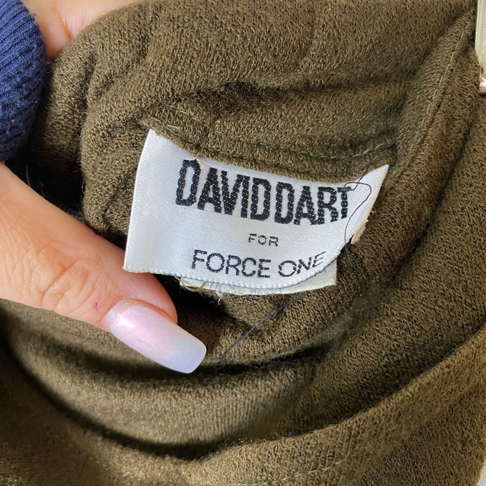 Vintage David Dart for One Force Wool MIDI Faux Wrap Brown Skirt 4 Size 27" / US 4 / IT 40 - 6 Thumbnail