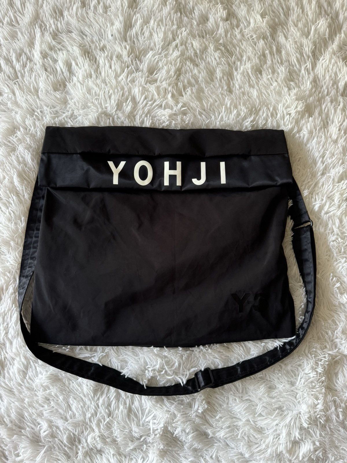 Y-3 × Yohji Yamamoto Y-3 OVERSIZED CRAZY BLACK NYLON TOTE BAG Size ONE SIZE - 4 Thumbnail