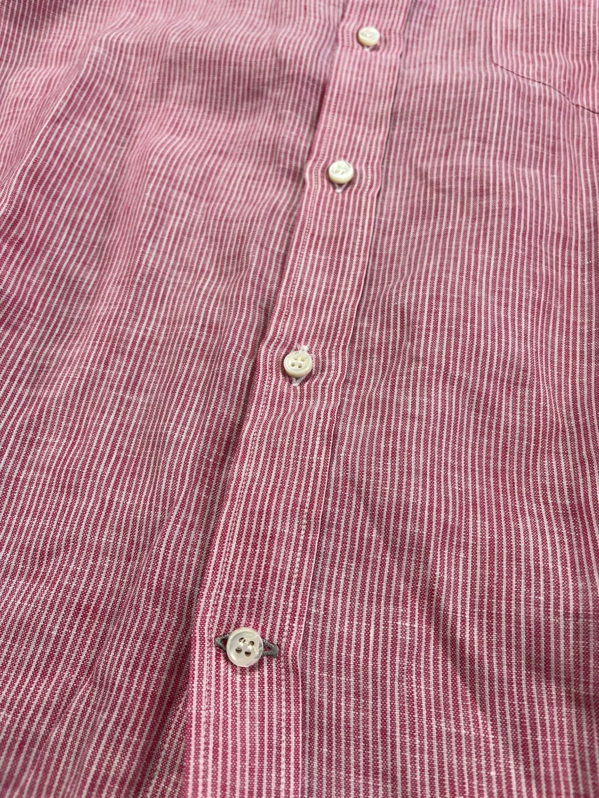 Brunello Cucinelli 100% Linen Brunello Cucinelli Striped Pinstripe Shirt M Size US M / EU 48-50 / 2 - 7 Thumbnail
