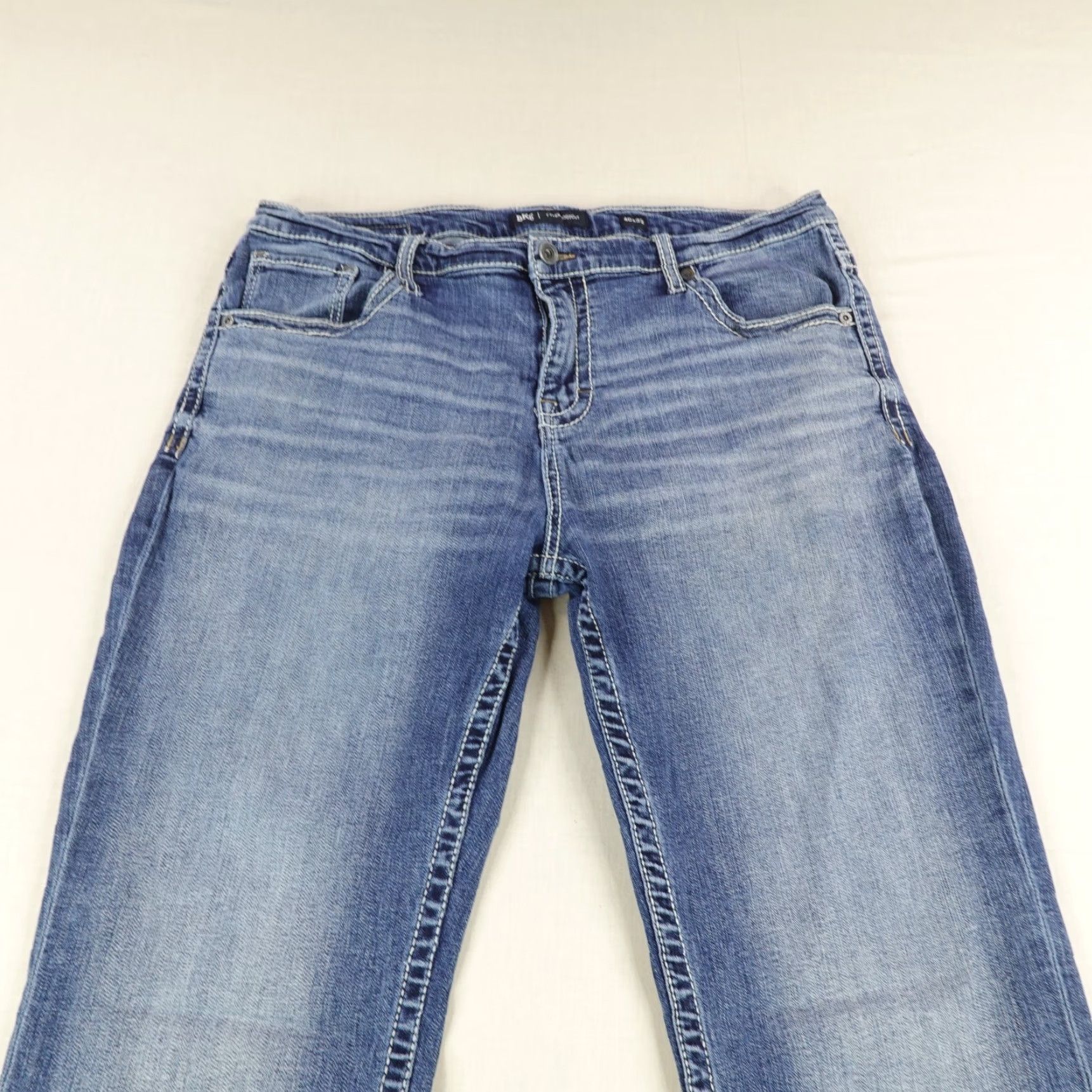BKE VINTAGE BKE Jeans Mens 40x30 Denim Bootcut Whisker Flex Faded Cotton Blend Mens Size US 37 - 2 Thumbnail
