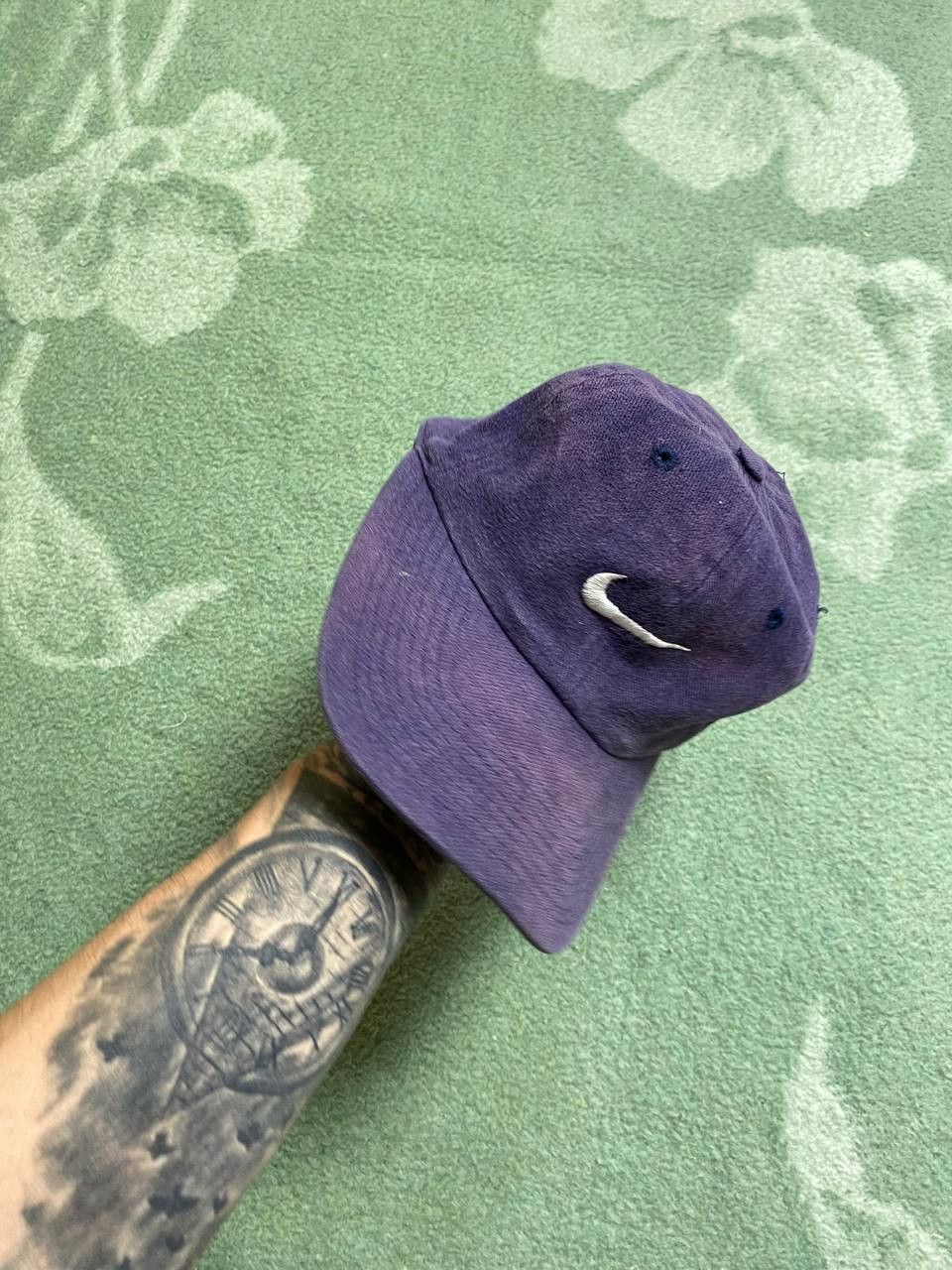 Nike Hats blue Vintage Nike Cap big logo Y2K streetwear Size ONE SIZE - 4 Thumbnail