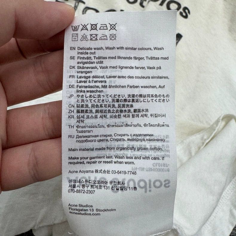 Acne Studios Acne Studios A white distressed shirt Size US XS / EU 42 / 0 - 4 Thumbnail