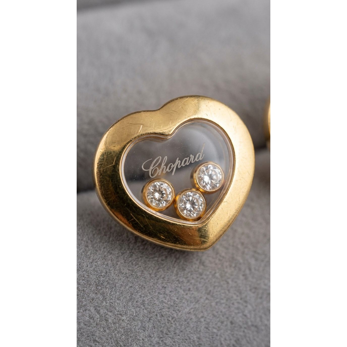 Chopard Chopard Happy Diamonds Heart Stud Earrings 18K Yellow Gold Size ONE SIZE - 5 Thumbnail
