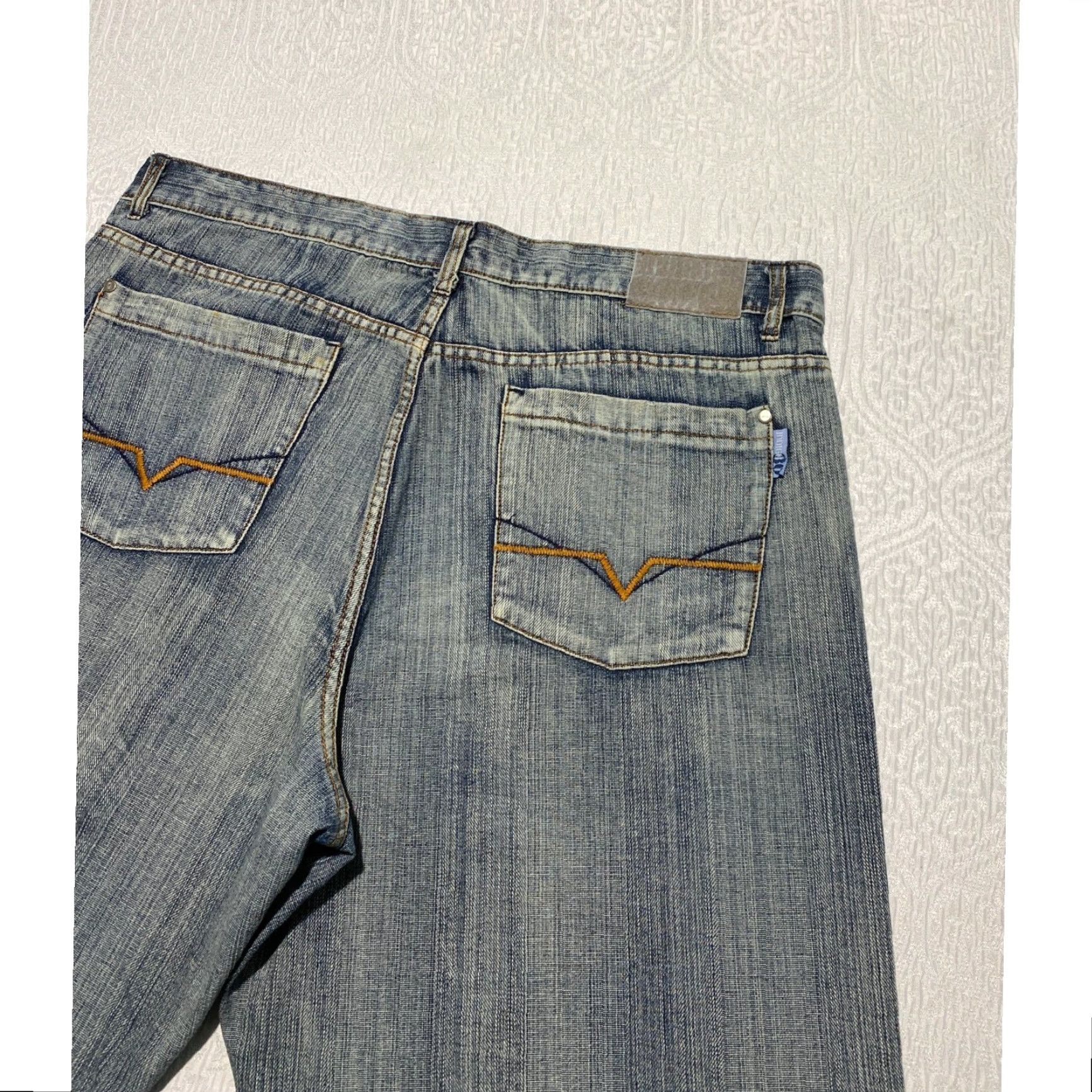 CO Indigo Thirty Jeans Co Jeans Men 42x34 Blue Wash Denim Straight Wide Leg Pants Size US 42 / EU 58 - 3 Thumbnail